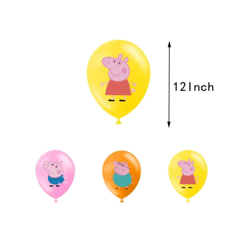 Peppa pig生日氣球材料包
