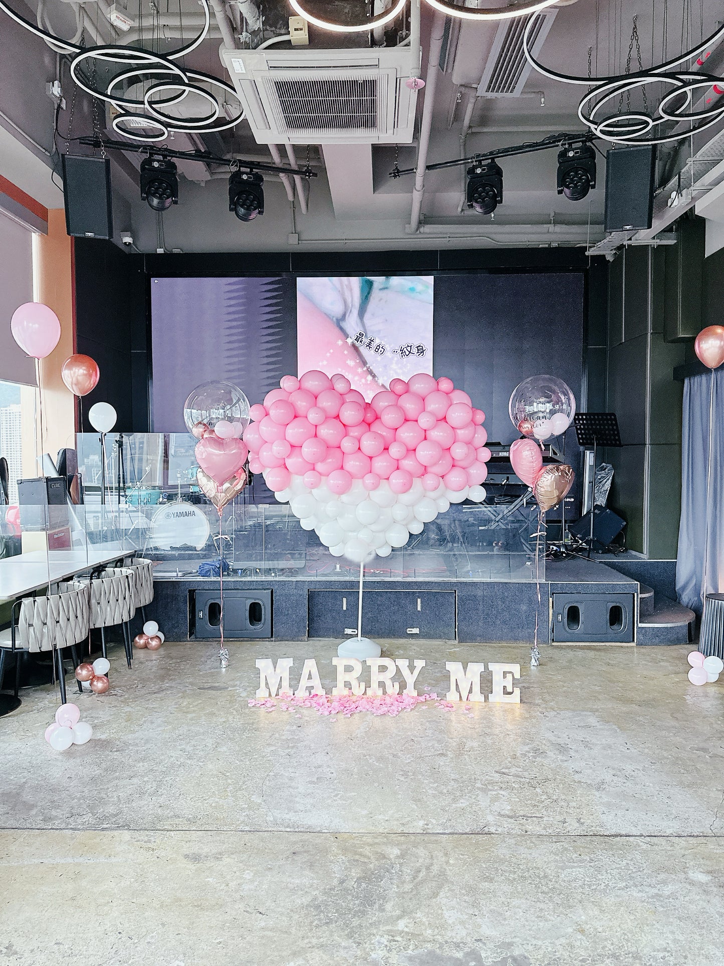 求婚氣球佈置Proposal Balloon Deco