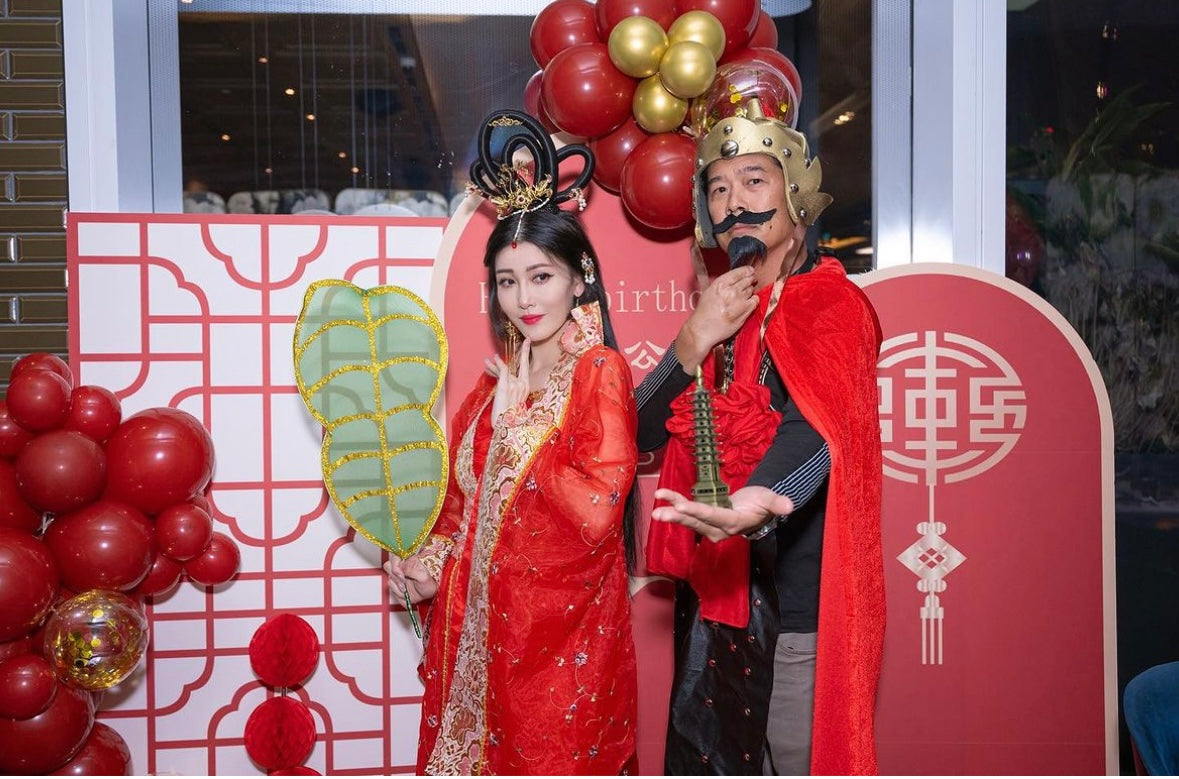中國人風生日氣球佈置Chinese Style Birthday Balloon Deco