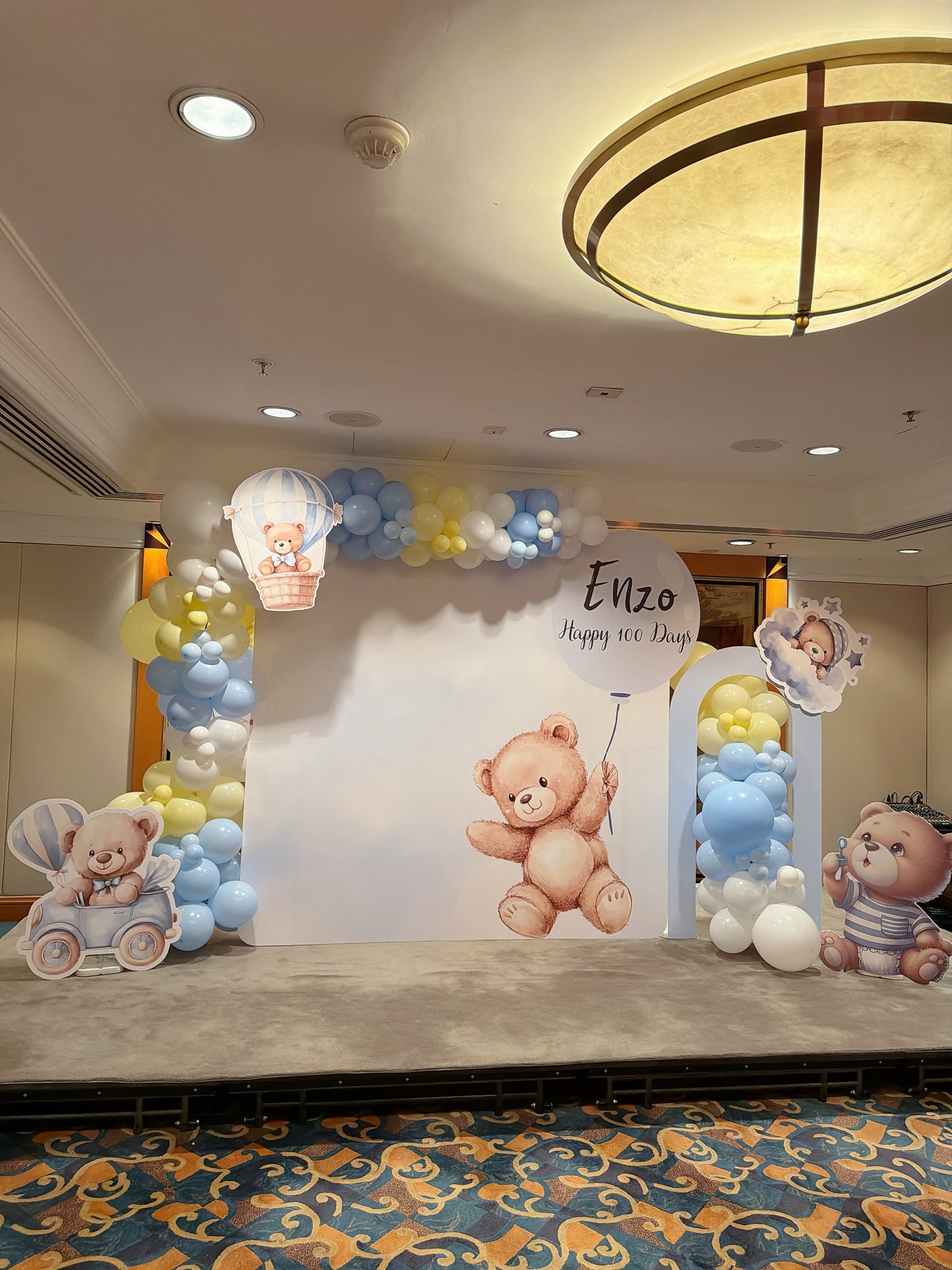 熊仔百日宴氣球佈置 Bear 100 Days Balloon Deco