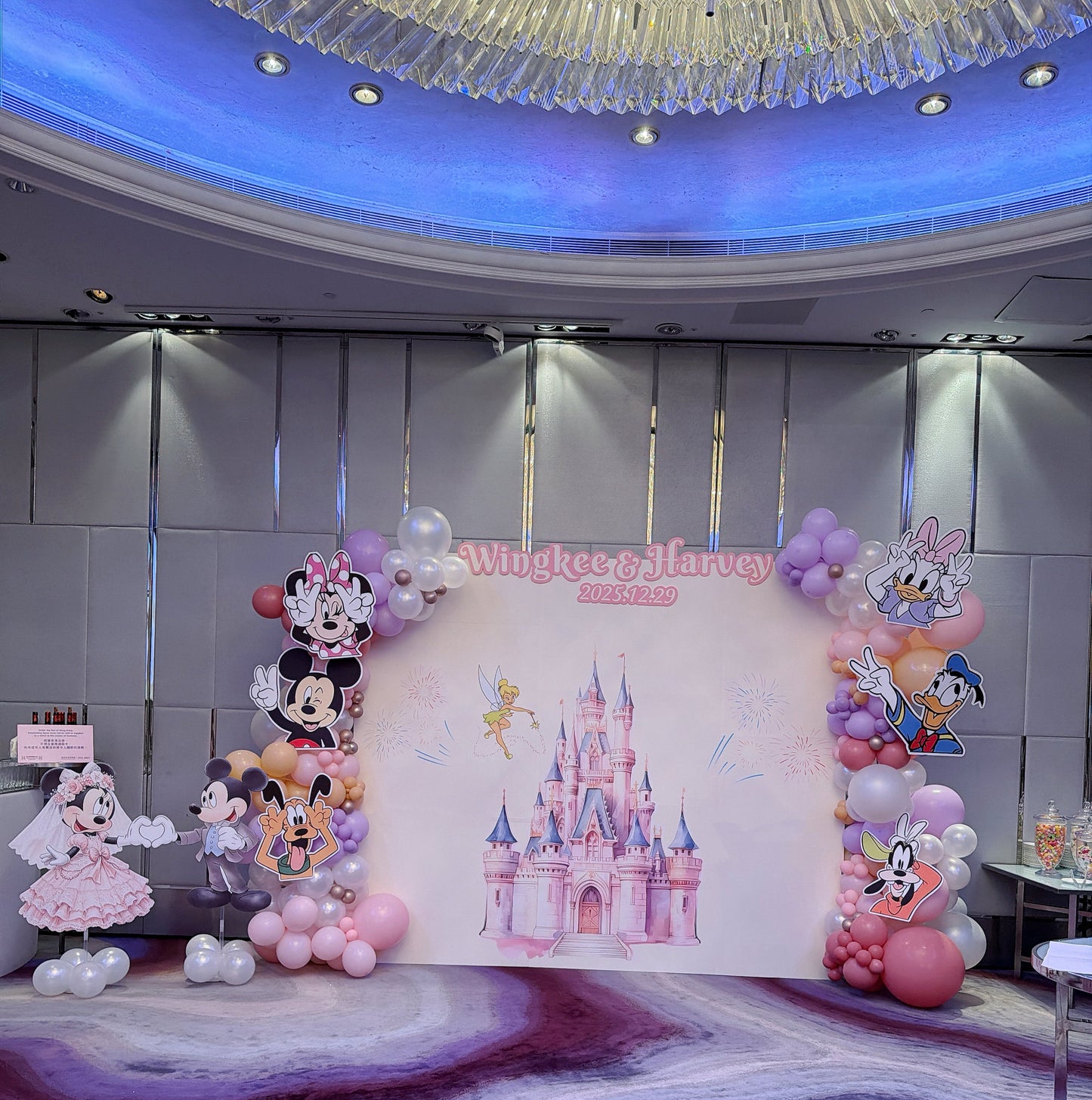 迪士尼主題婚禮氣球佈置Disney Wedding Balloon Deco