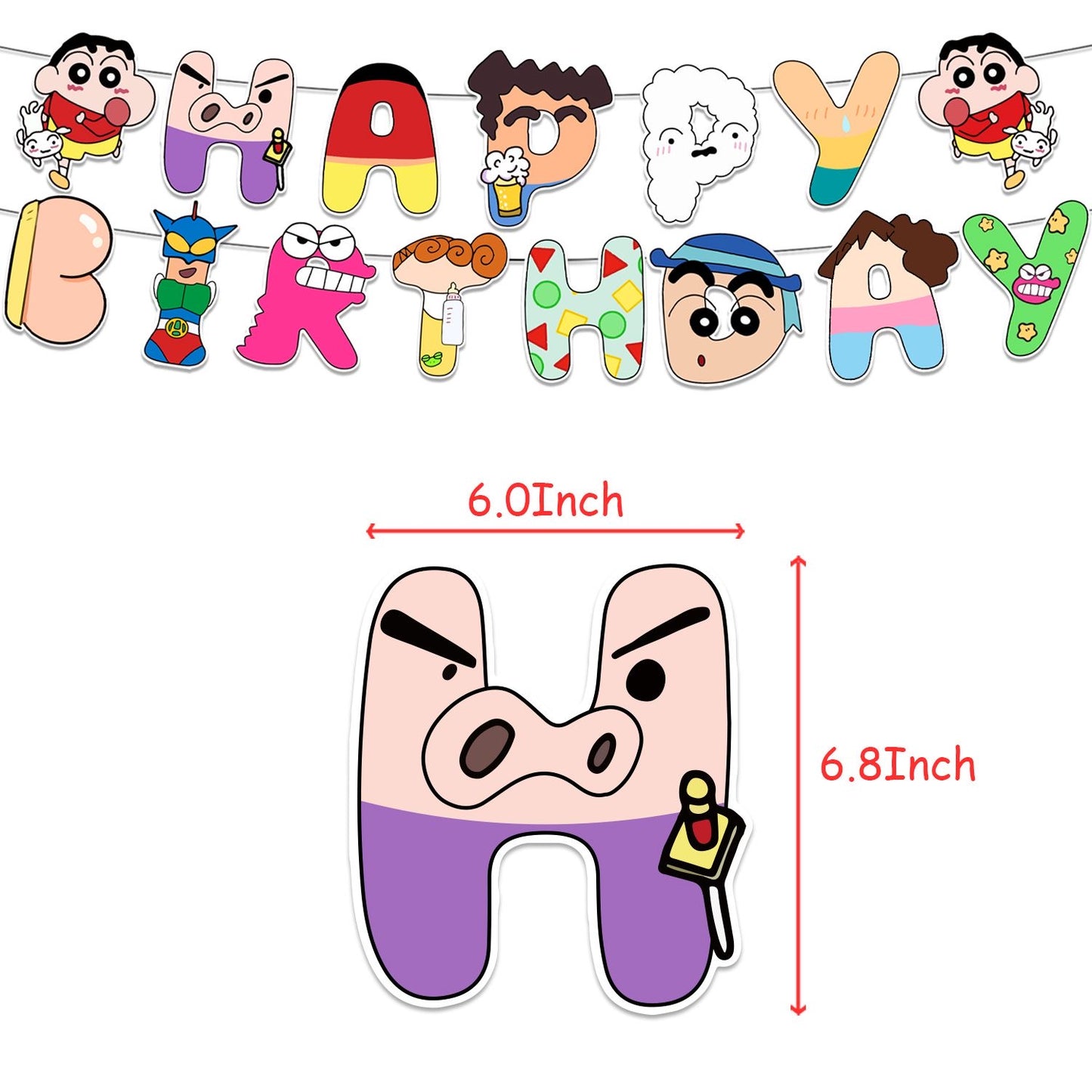 蠟筆小新生日氣球材料包 Balloon package