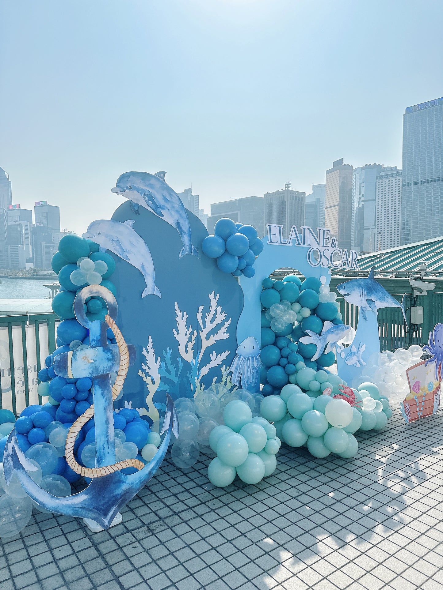 海洋主題氣球佈置Ocean Theme Balloon Deco
