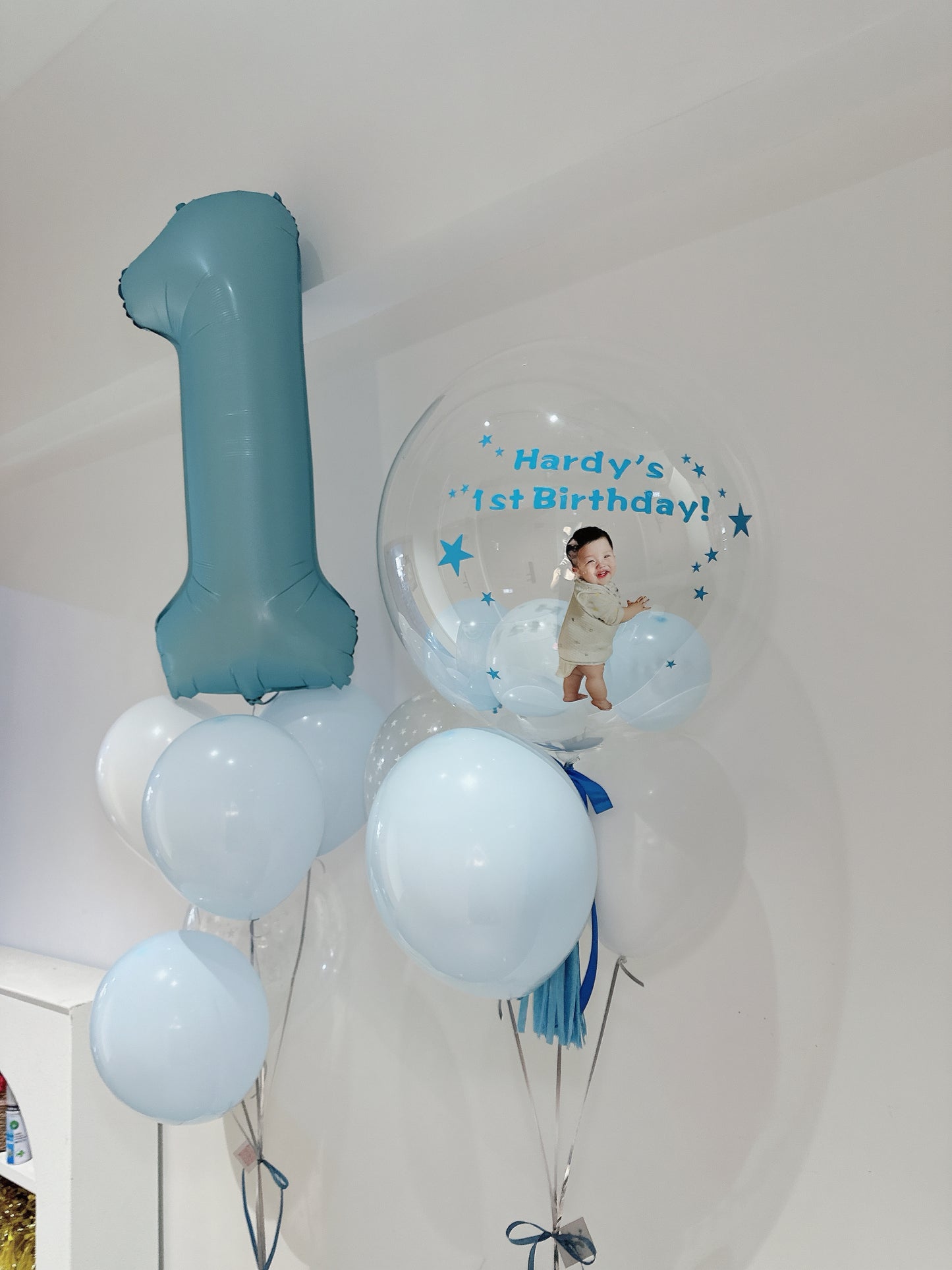 彩print BB相生日氣球串套裝 Photo Printing Balloon Bouquet Set