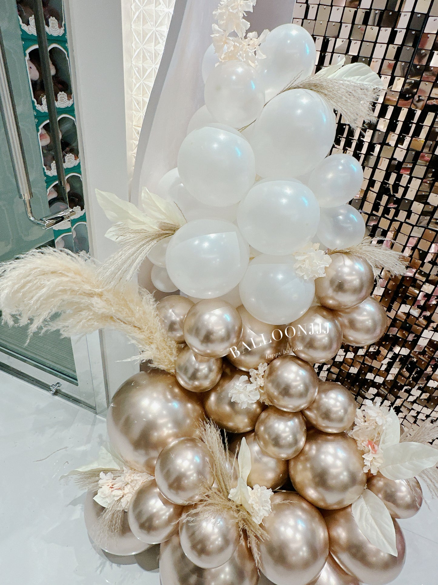 閃閃背景板氣球佈置Bling Bling Balloon Deco