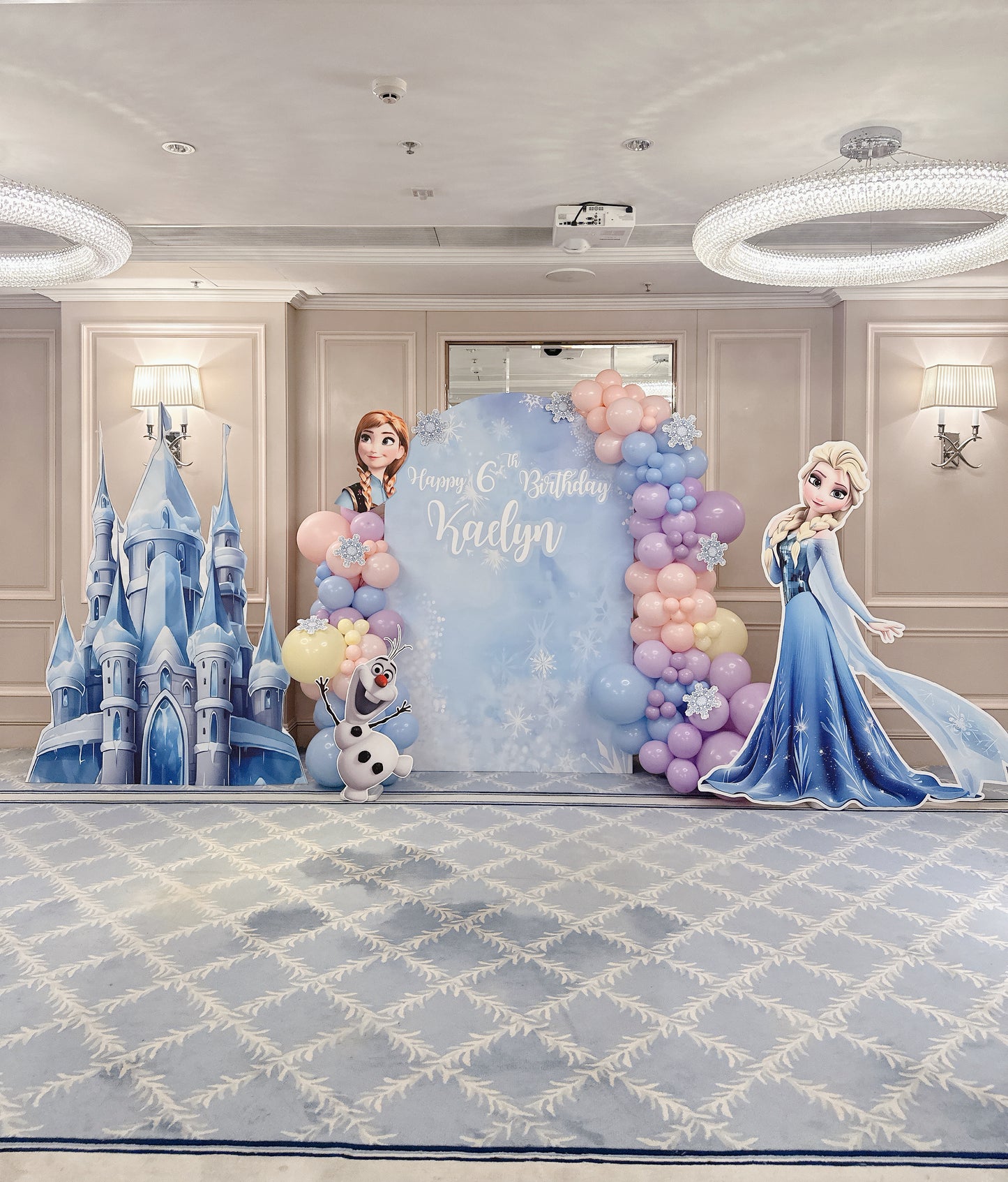 Elsa生日氣球佈置Elsa Birthday Balloon Deco