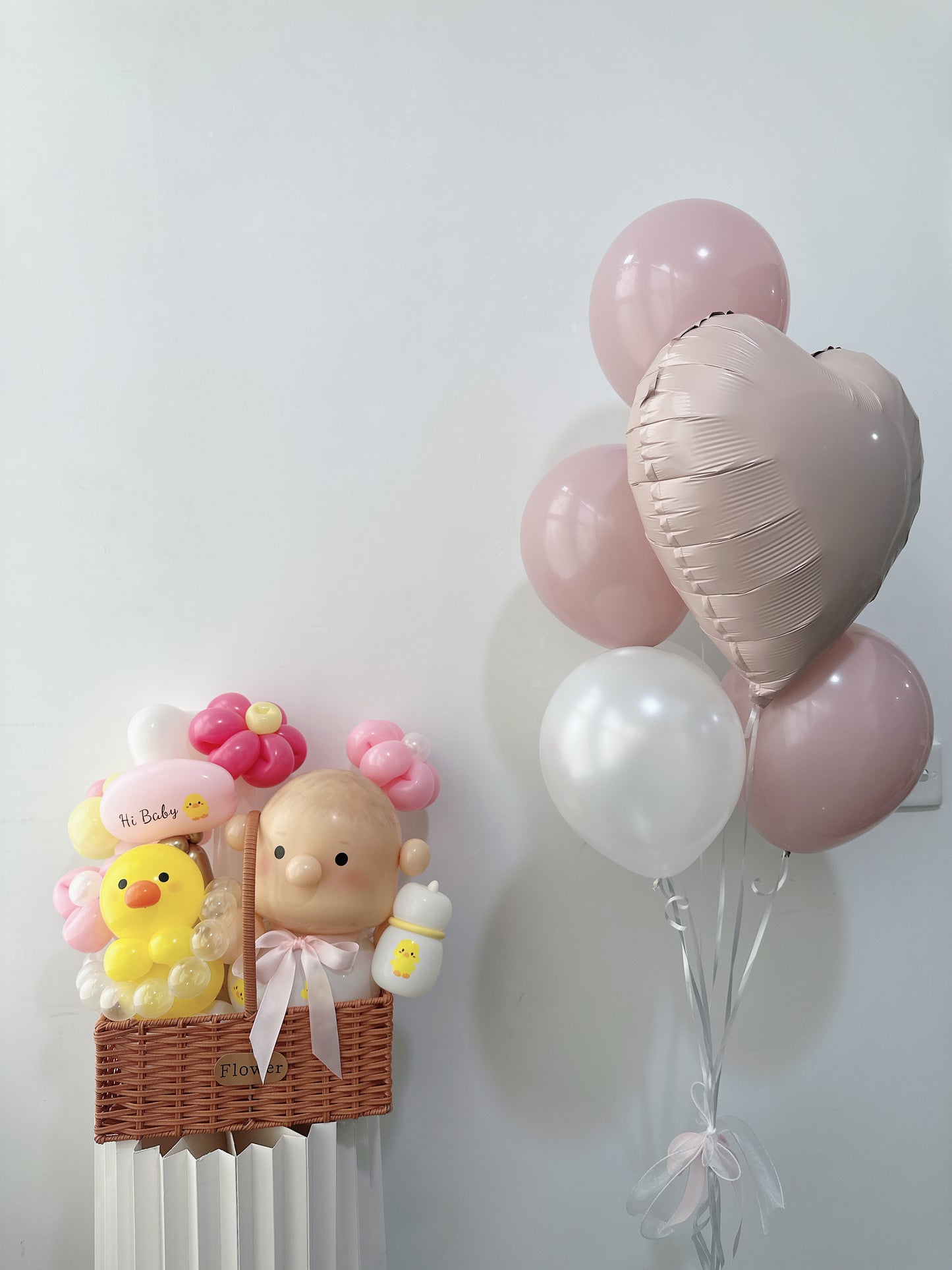 嬰兒氣球籃Welcome Baby Balloon Basket