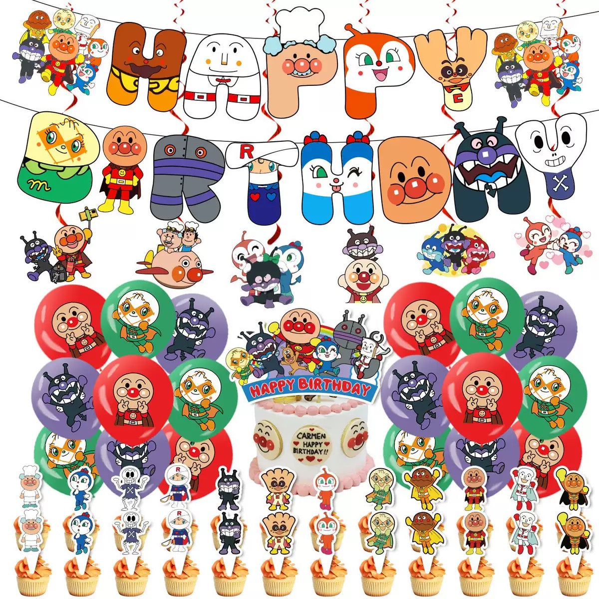 麵包超人氣球材料包 Anpanman Balloon package