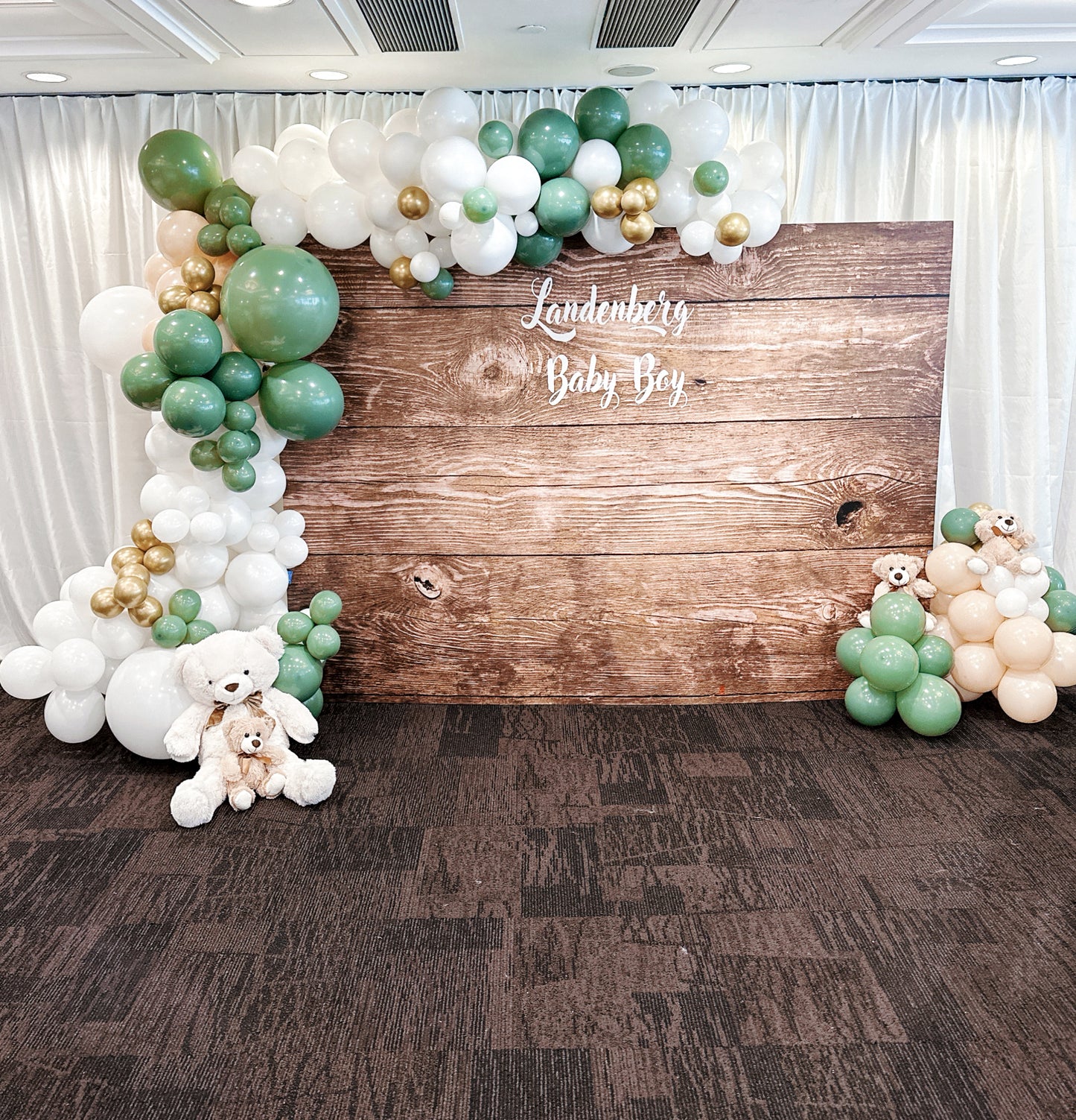 熊仔百日宴氣球佈置 100 Days Balloon Deco