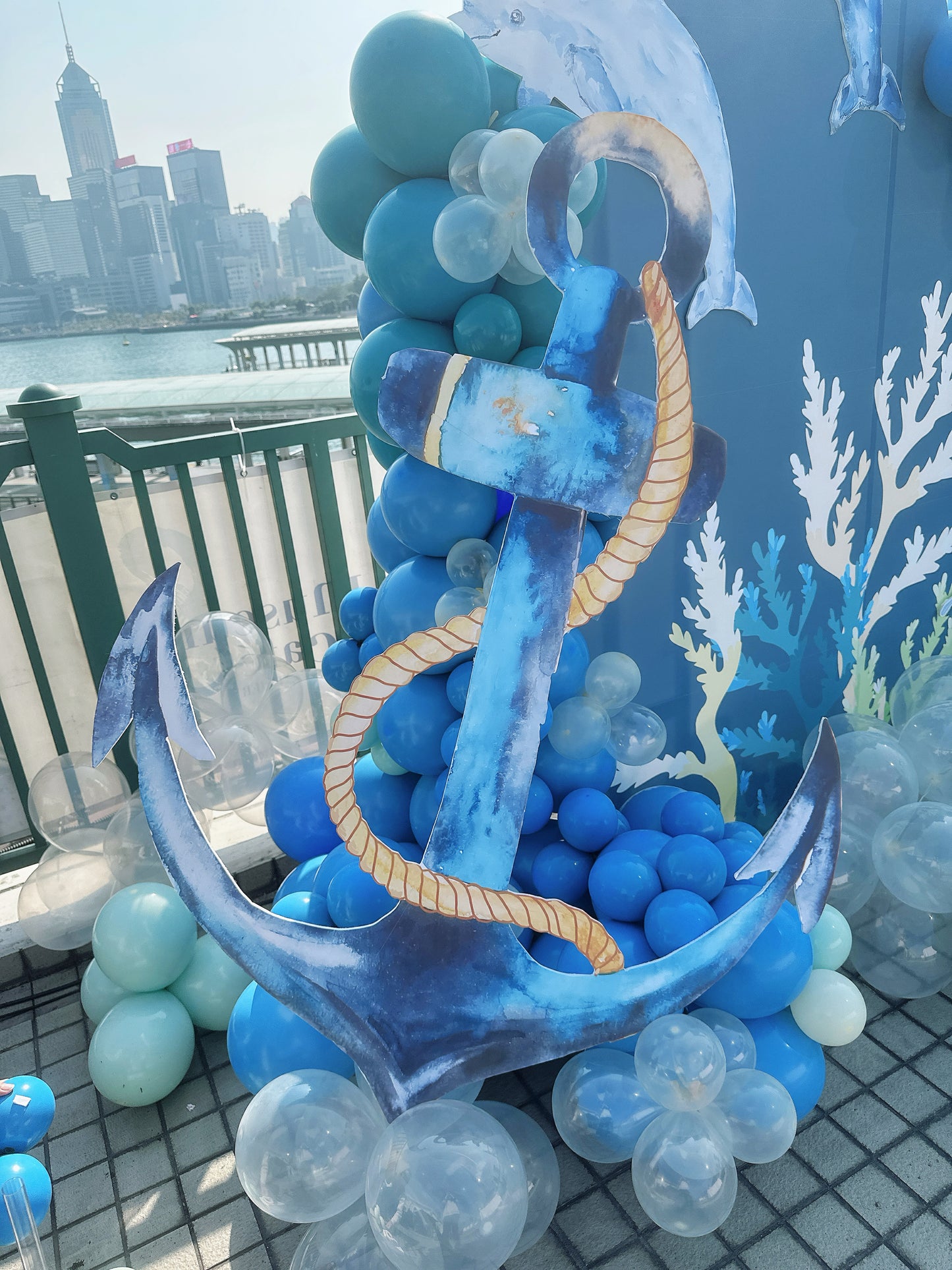 海洋主題氣球佈置Ocean Theme Balloon Deco