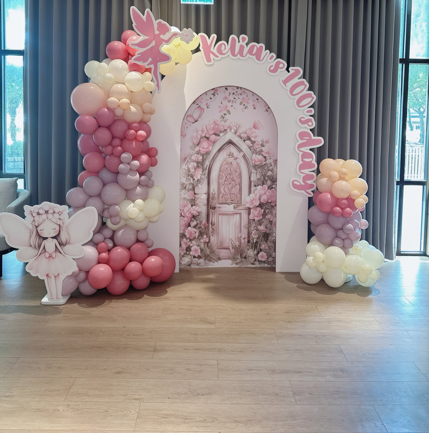 Fairy百日宴氣球佈置 100 Days Ballooin Deco