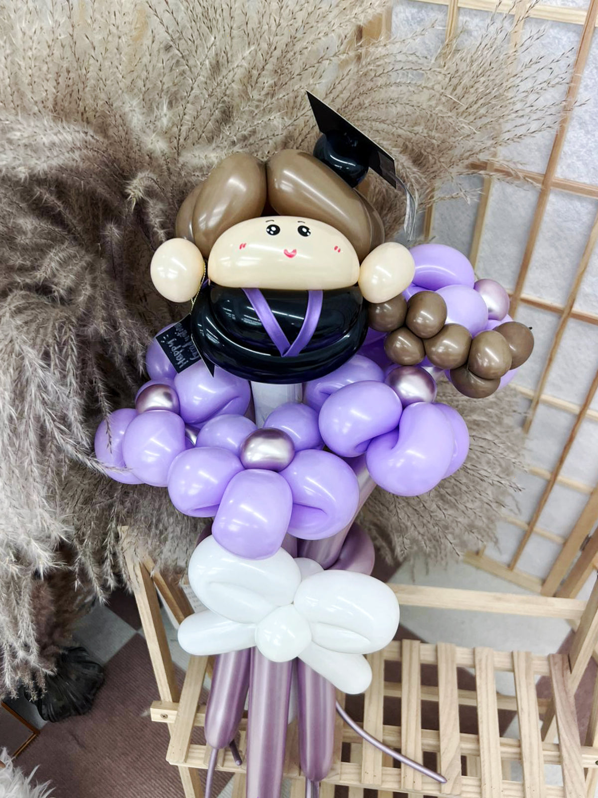 畢業公仔氣球花束Graduation Balloon Flower Bouquet