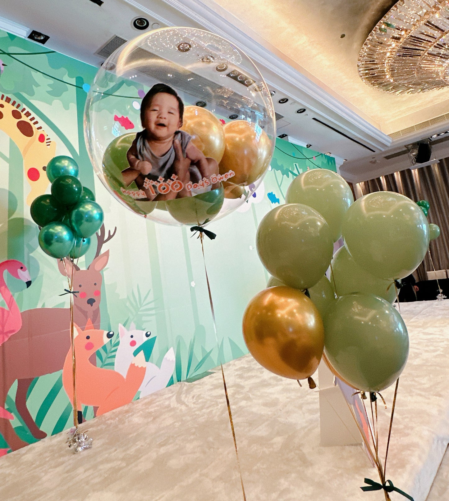 彩Print bb樣氣球串套裝Printing Balloon Bouquet Set