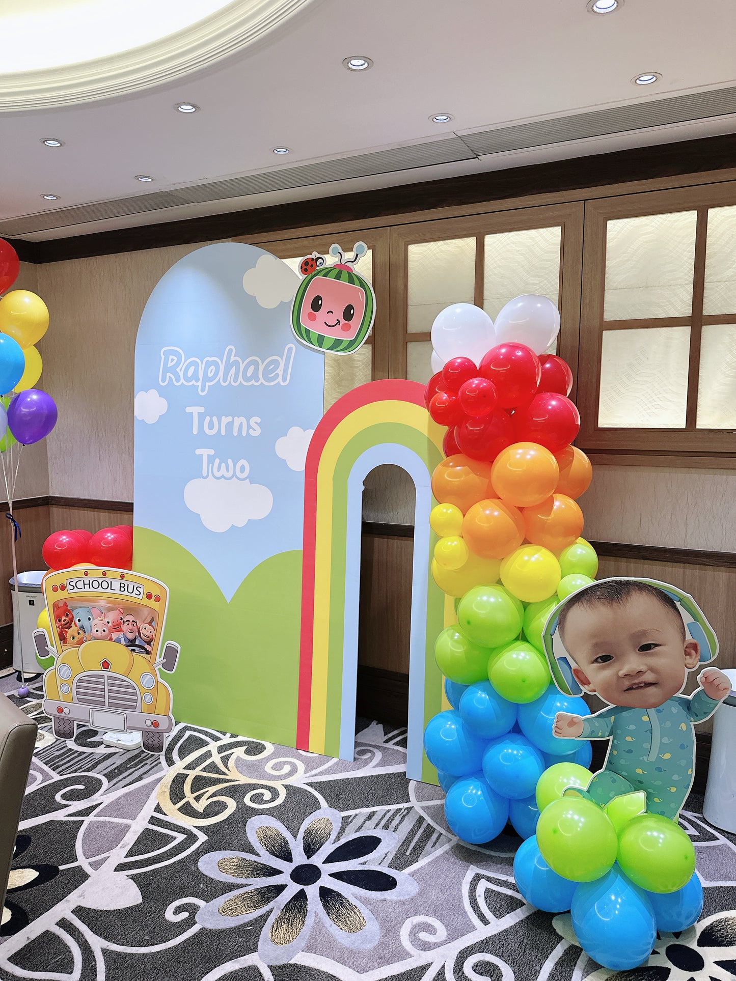 小朋友生日氣球佈置Cocomelon Birthday Balloon Deco