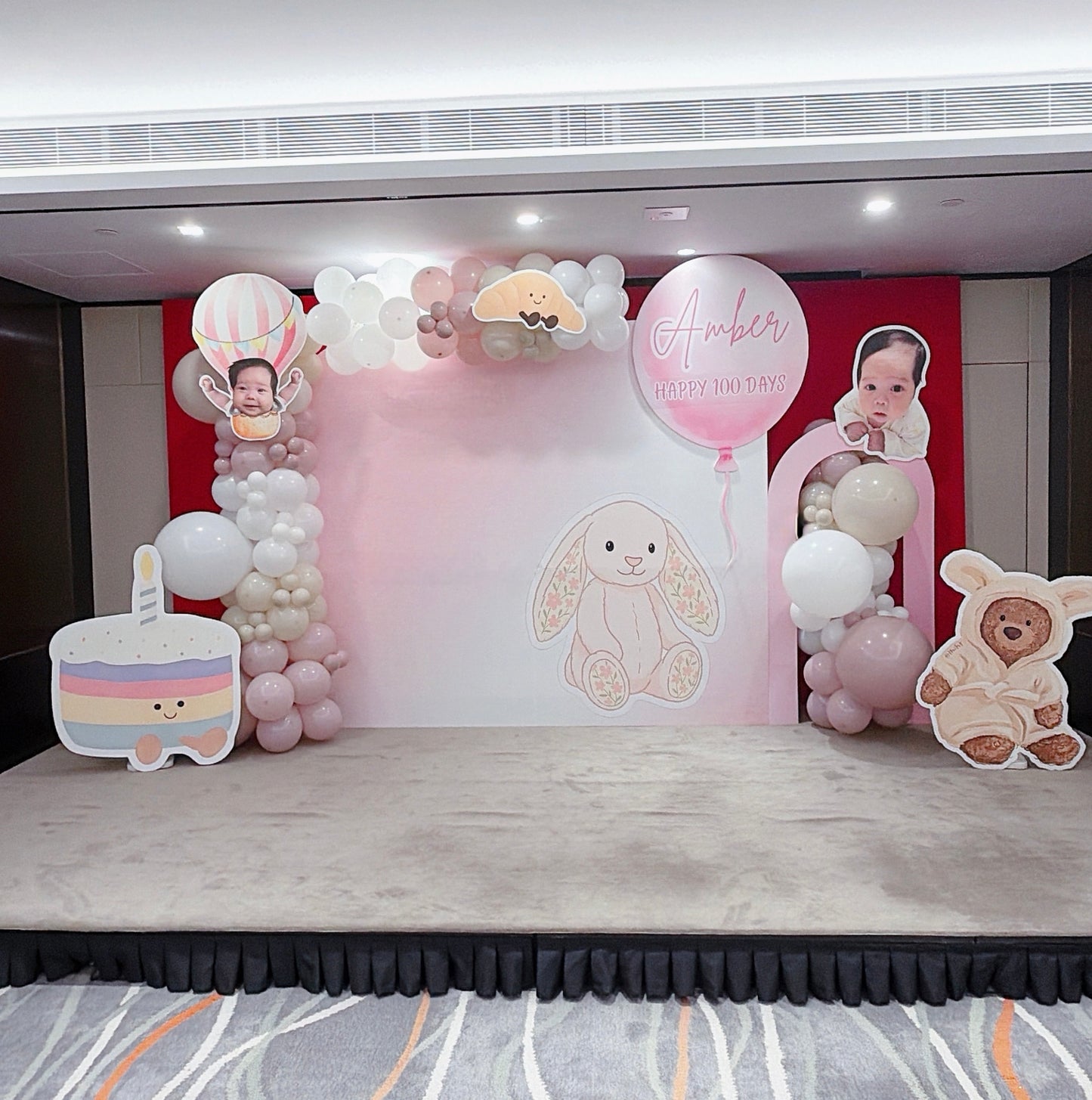 jellycat百日宴氣球佈置jellycat 100 days balloon deco