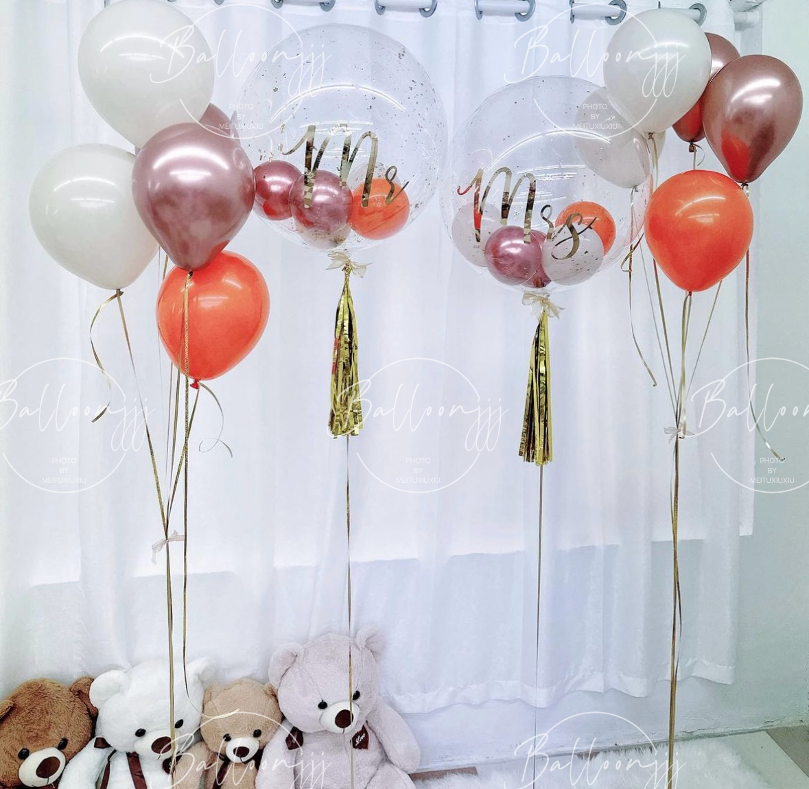 MR&MRS氣球串套裝 MR&MRS Balloon Bouquet Set