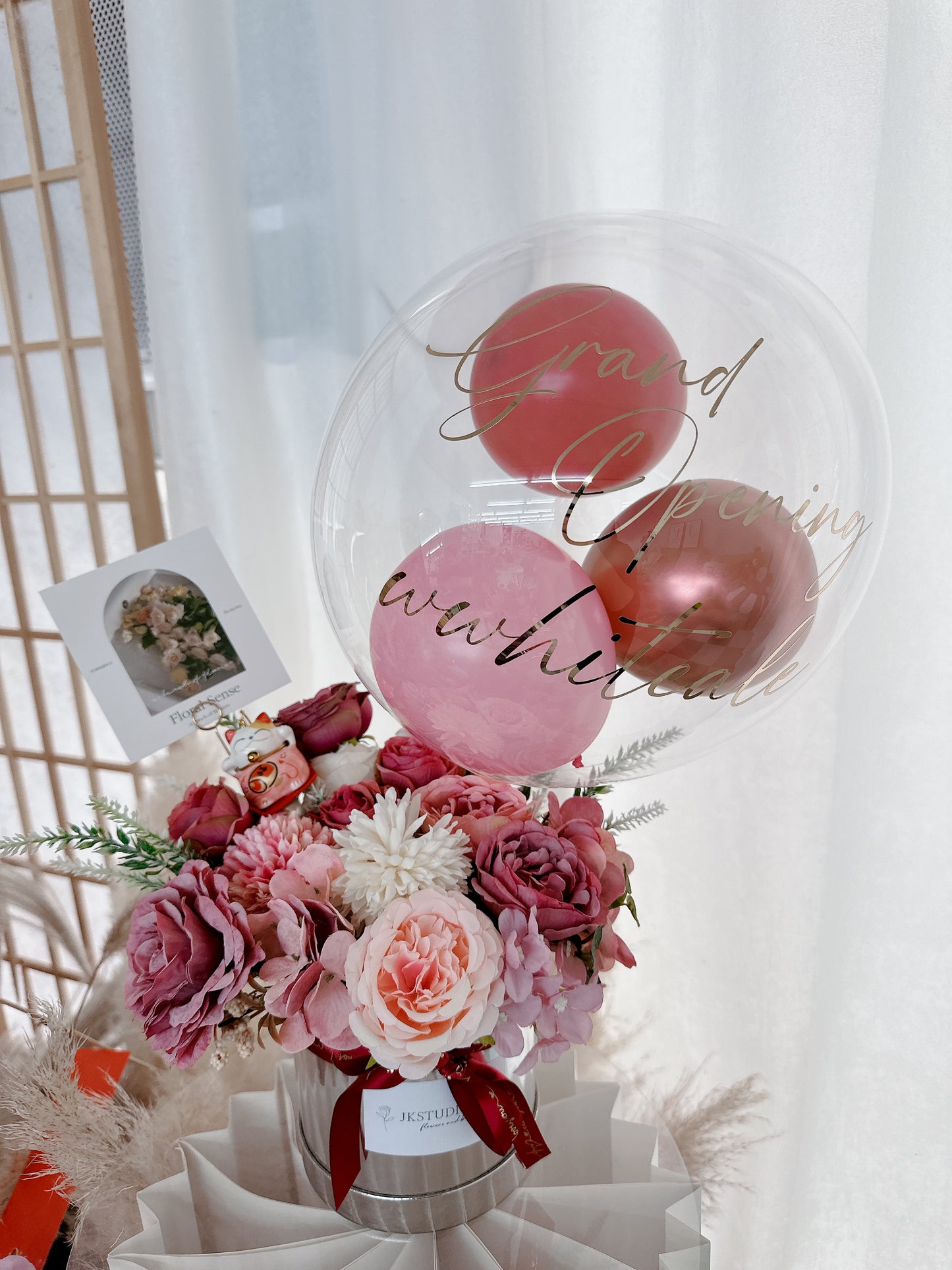 氣球絲花盒S Balloon Flower Box S