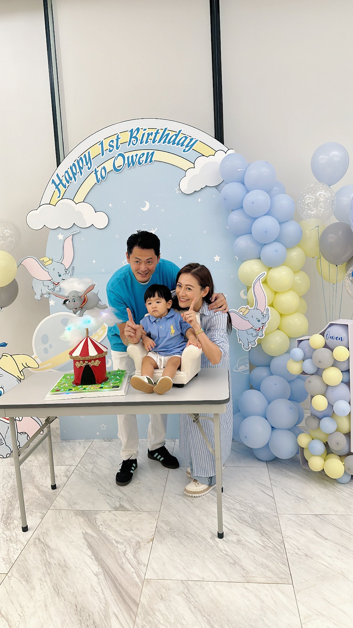 小飛象生日氣球佈置Dumbo Birthday Balloon Deco