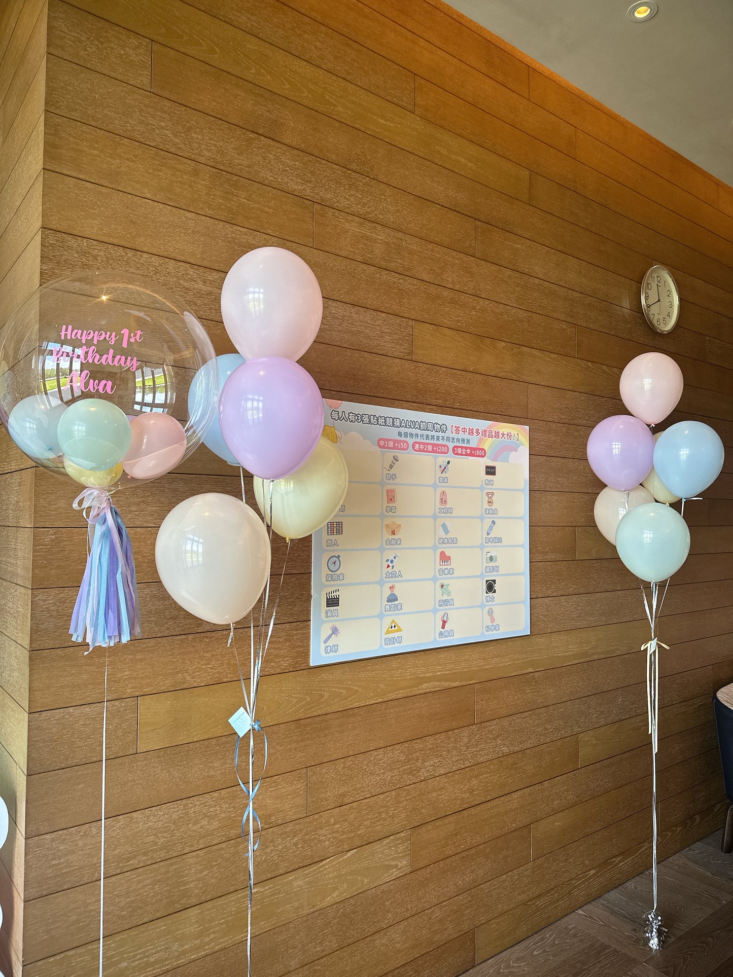 Carebear生日氣球佈置 Carebear Birthday Balloon Deco