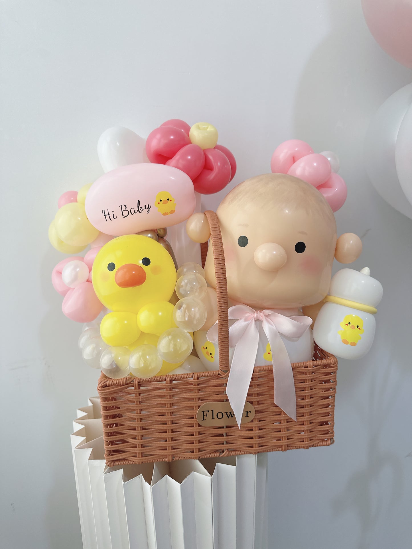 嬰兒氣球籃Welcome Baby Balloon Basket