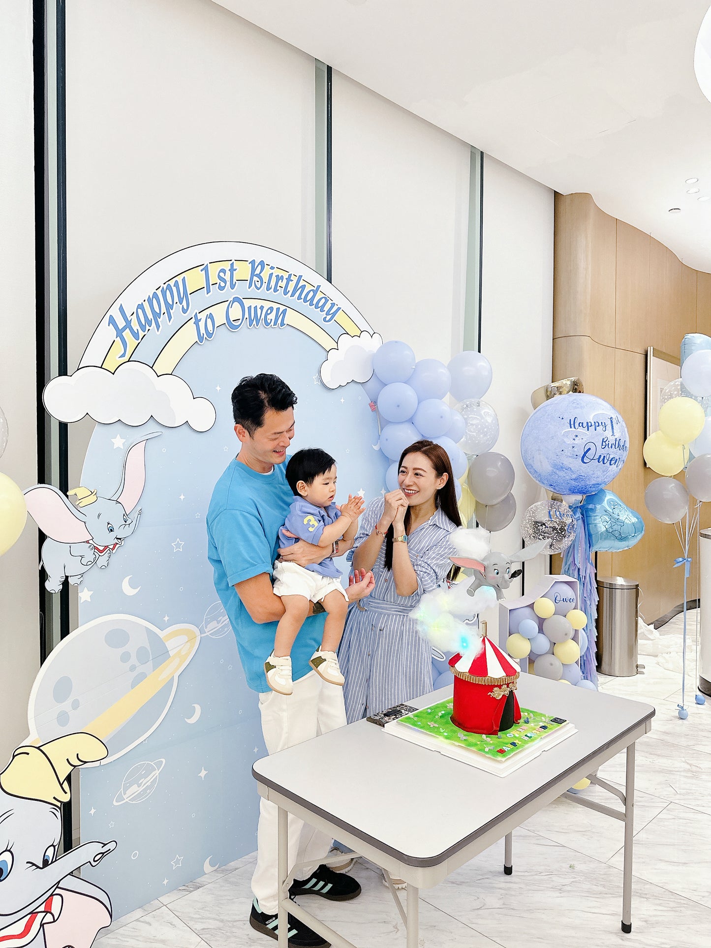 小飛象生日氣球佈置Dumbo Birthday Balloon Deco
