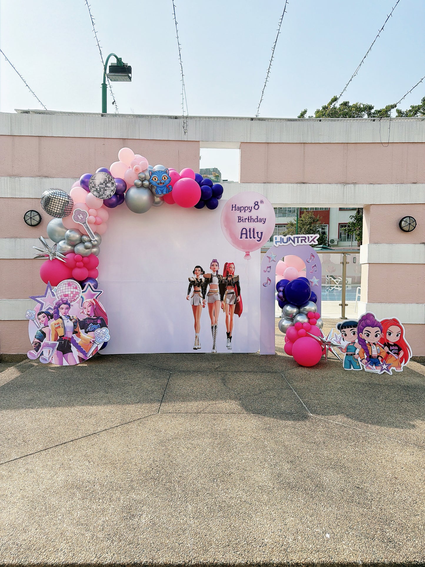 獵魔女團生日氣球佈置 Huntrix Birthday Balloon Deco