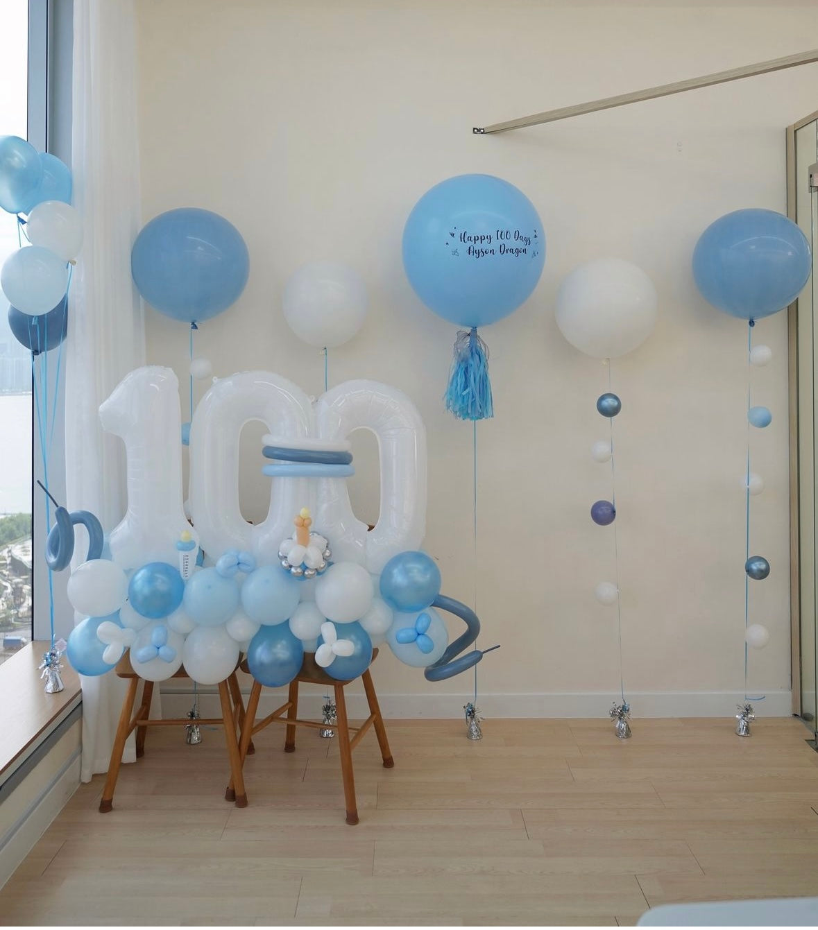 100日氣球串套裝 100 Days Balloon Bouquet Set