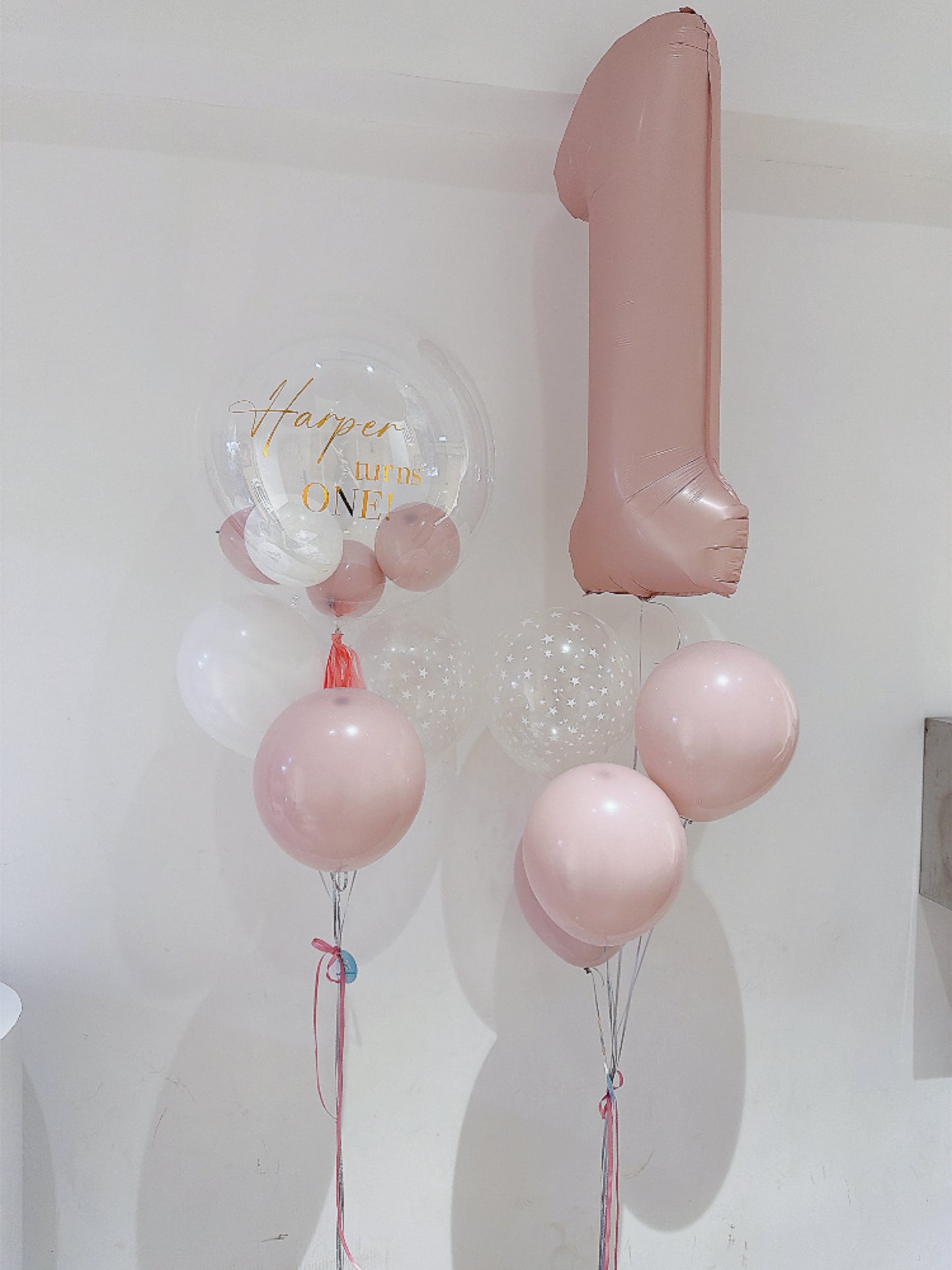 1歲生日氣球串套裝Birthday Balloon Bouquet Set