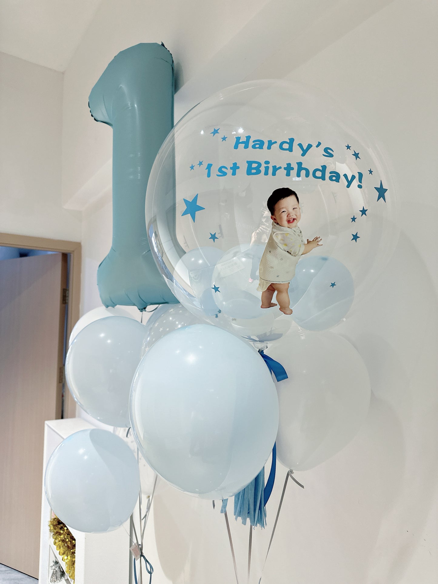 彩print BB相生日氣球串套裝 Photo Printing Balloon Bouquet Set