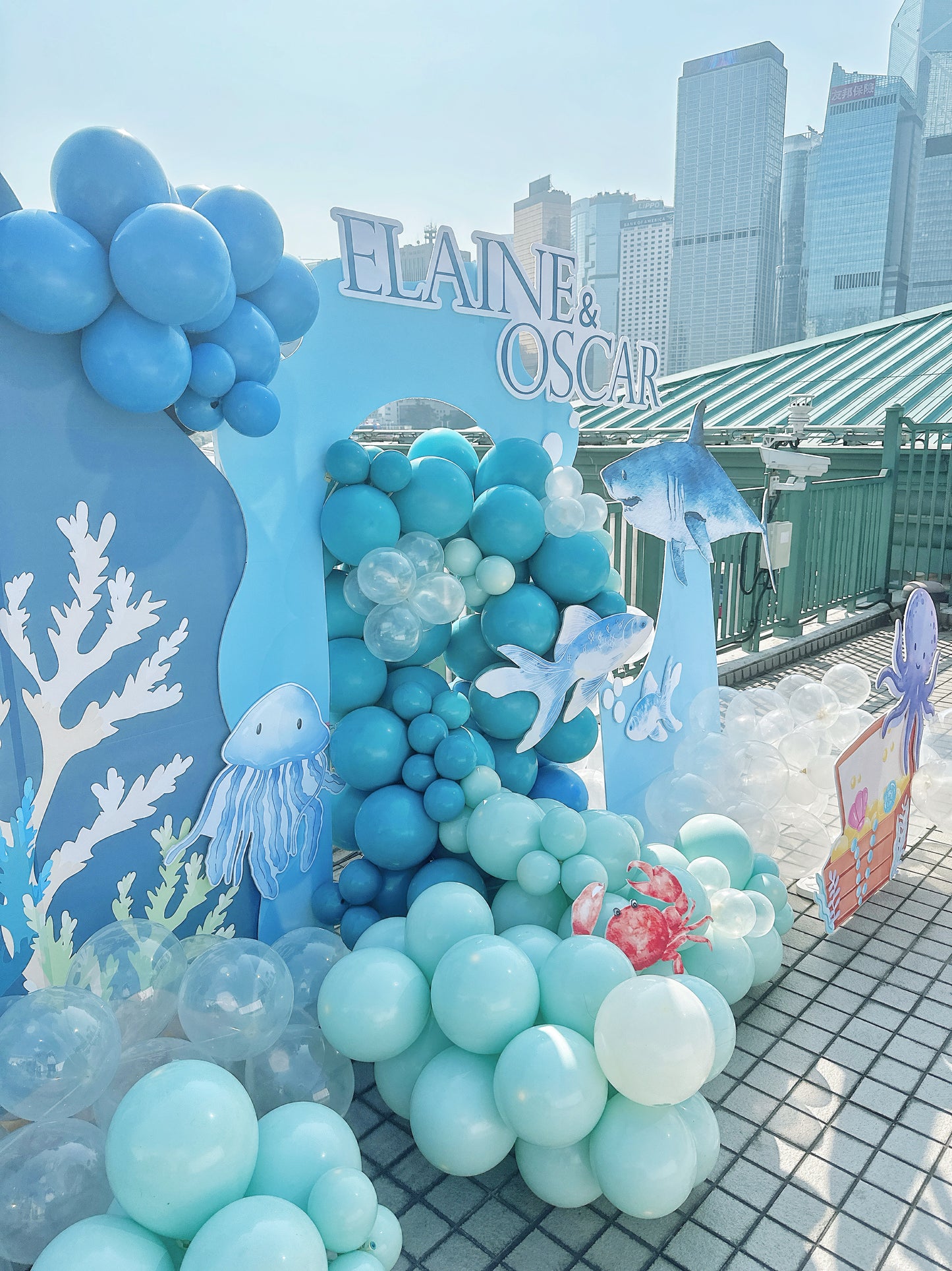 海洋主題氣球佈置Ocean Theme Balloon Deco