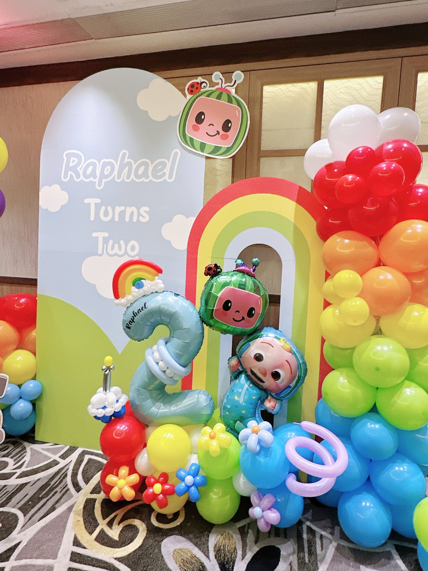 小朋友生日氣球佈置Cocomelon Birthday Balloon Deco