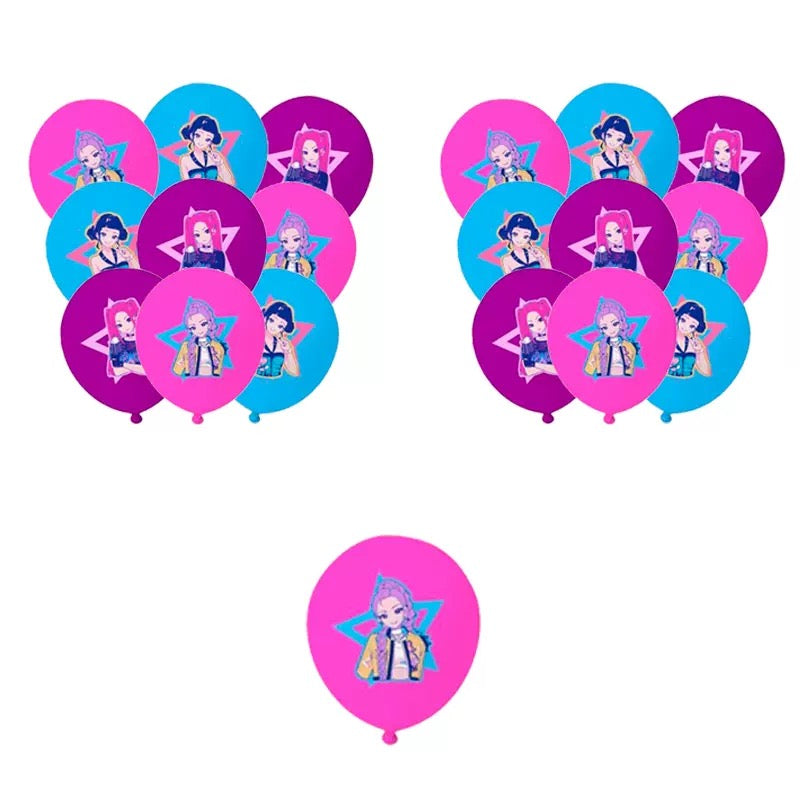 獵魔女團生日氣球材料包Kpop Demon Hunter Balloon package