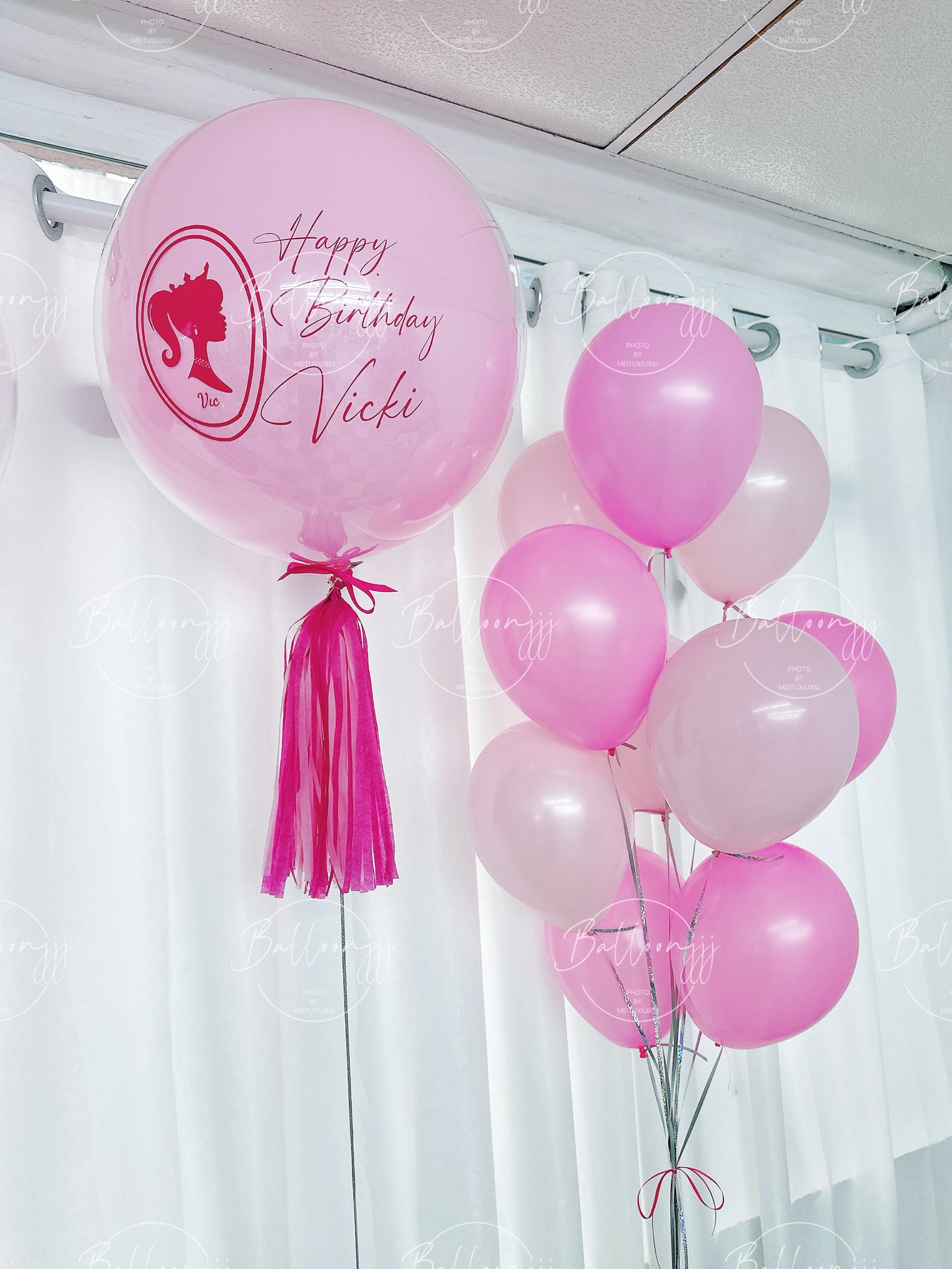 BARBIE主題畢業氣球串套裝Graduation Balloon Bouquet Set