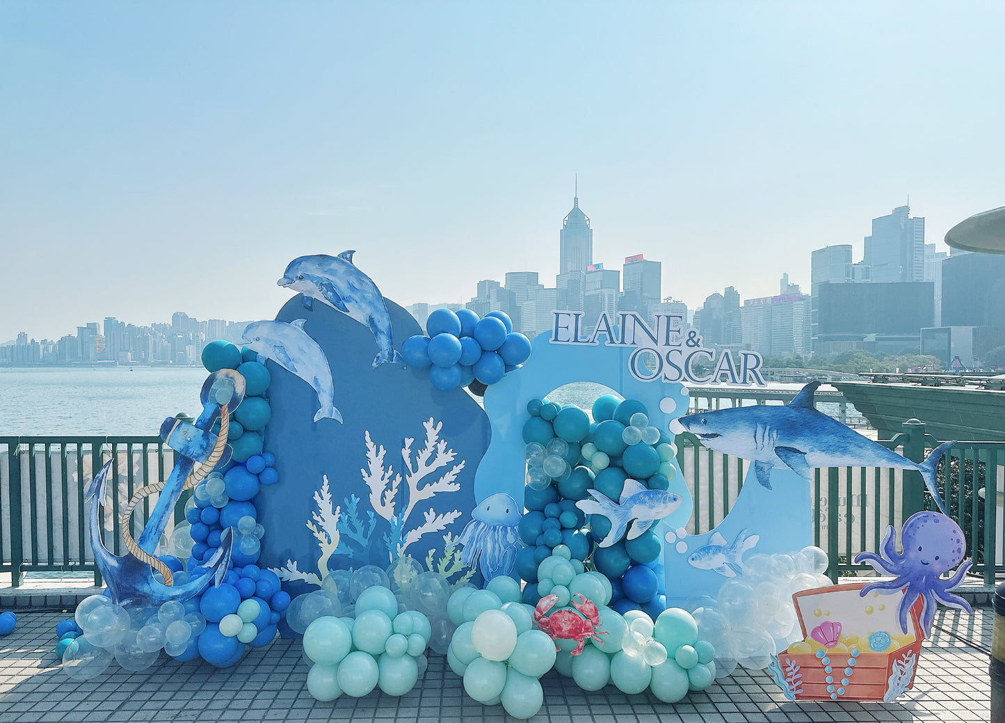 海洋主題氣球佈置Ocean Theme Balloon Deco