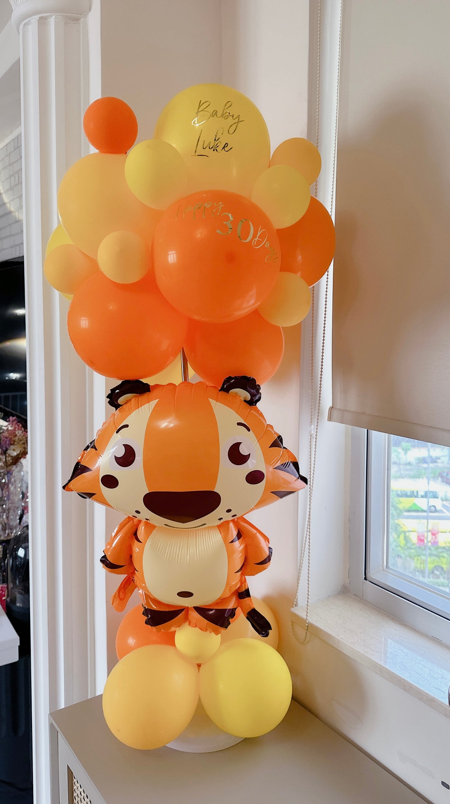 老虎仔氣球造型Tiger Balloon Stand