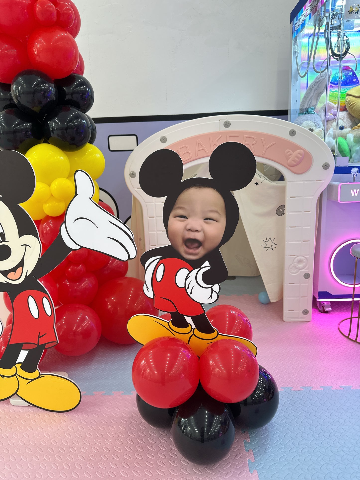 米奇生日氣球佈置Mickey Birthday Balloon Deco