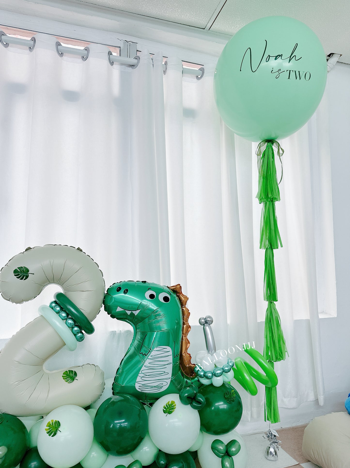 恐龍生日公仔氣球座Dinosaur Birthday Balloon Set