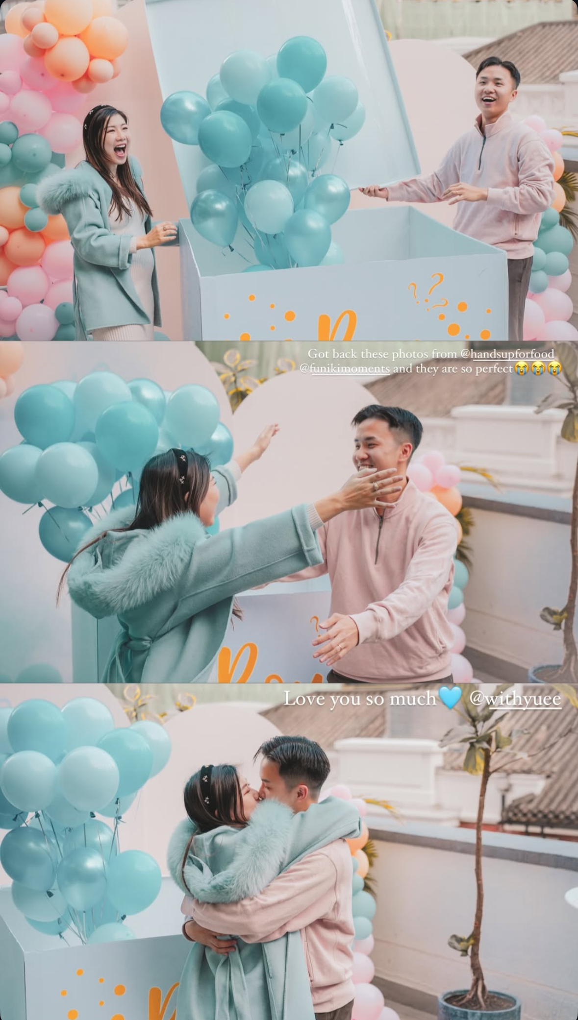 Baby Gender Reveal Deco性別揭曉氣球佈置