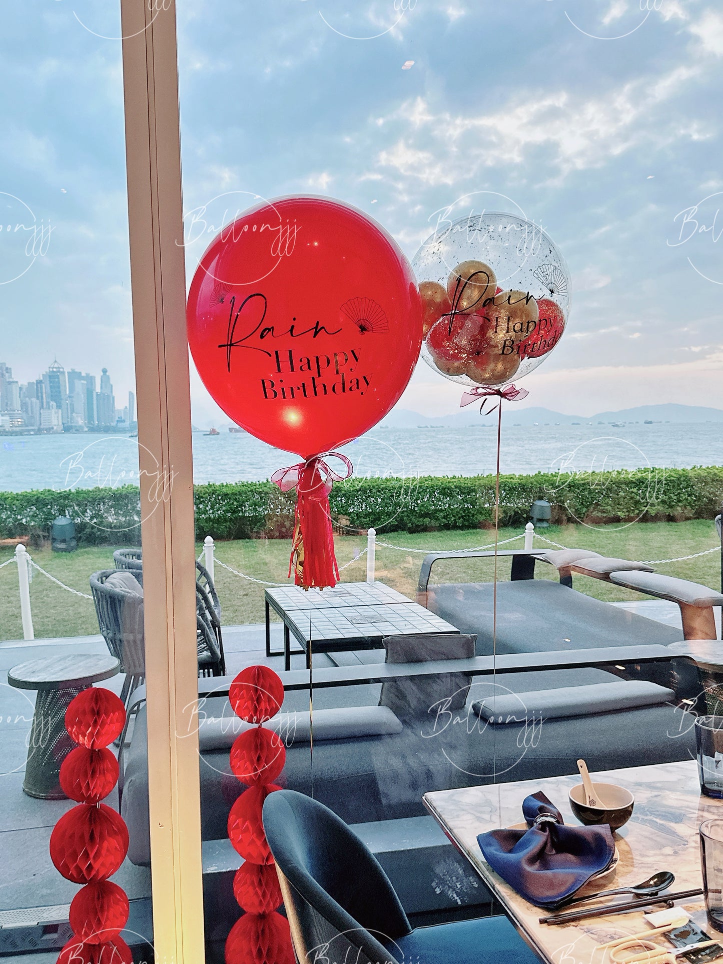 數字生日氣球串套裝 Birthday Balloon Bouquet Set