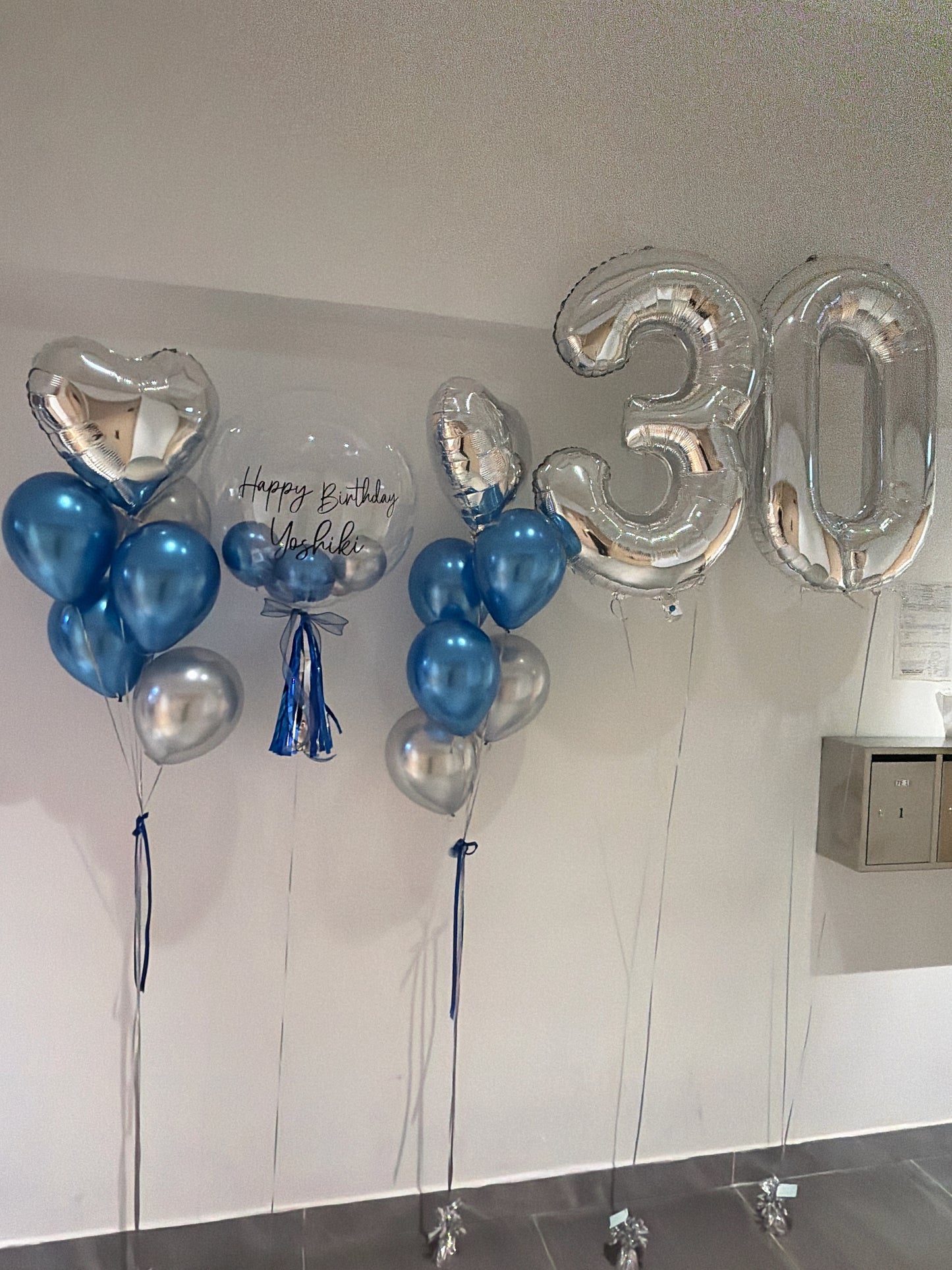 30數字生日氣球串套裝 Birthday Balloon Bouquet Set