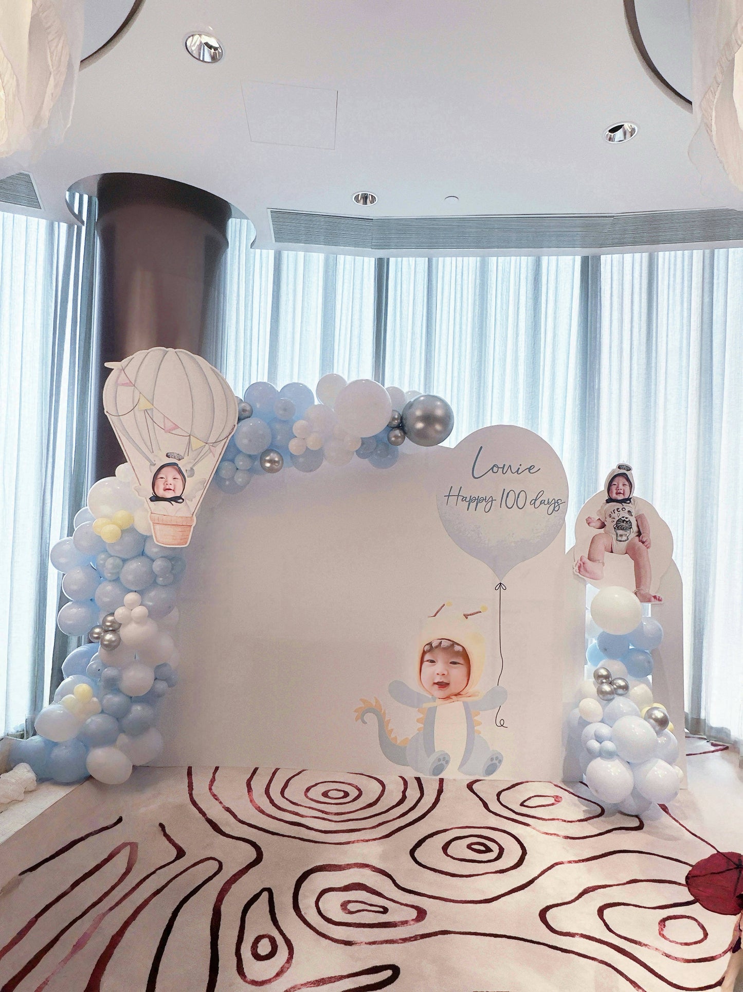 龍bb 100日氣球佈置Baby Dragon 100 Days Deco