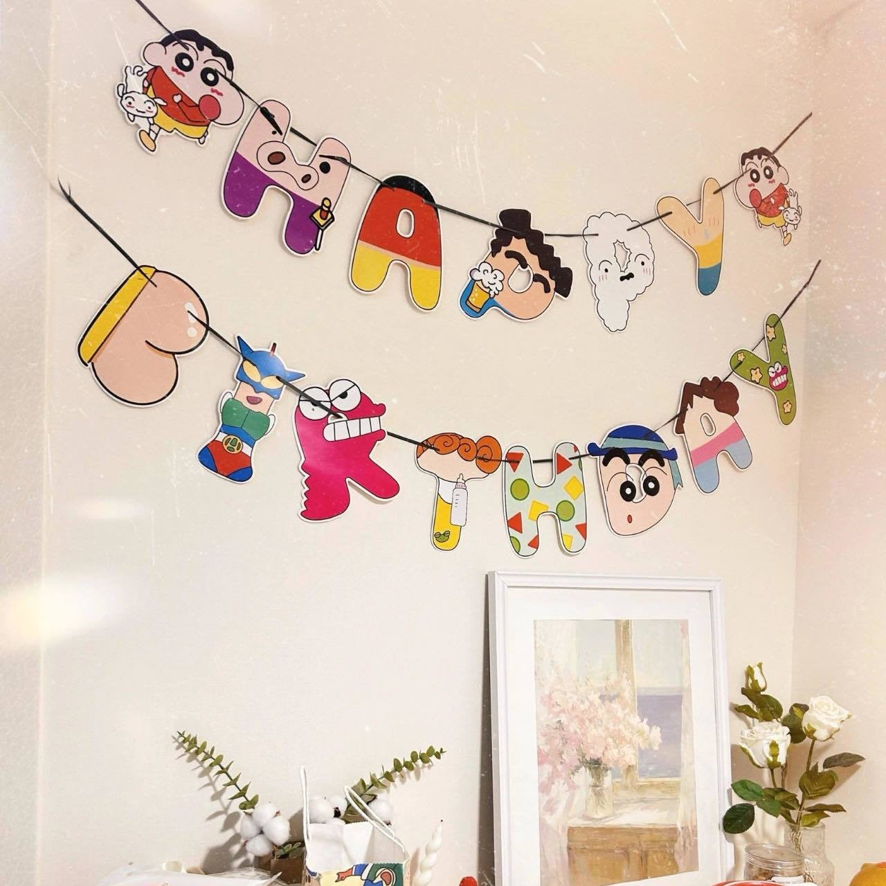 蠟筆小新生日氣球材料包 Balloon package