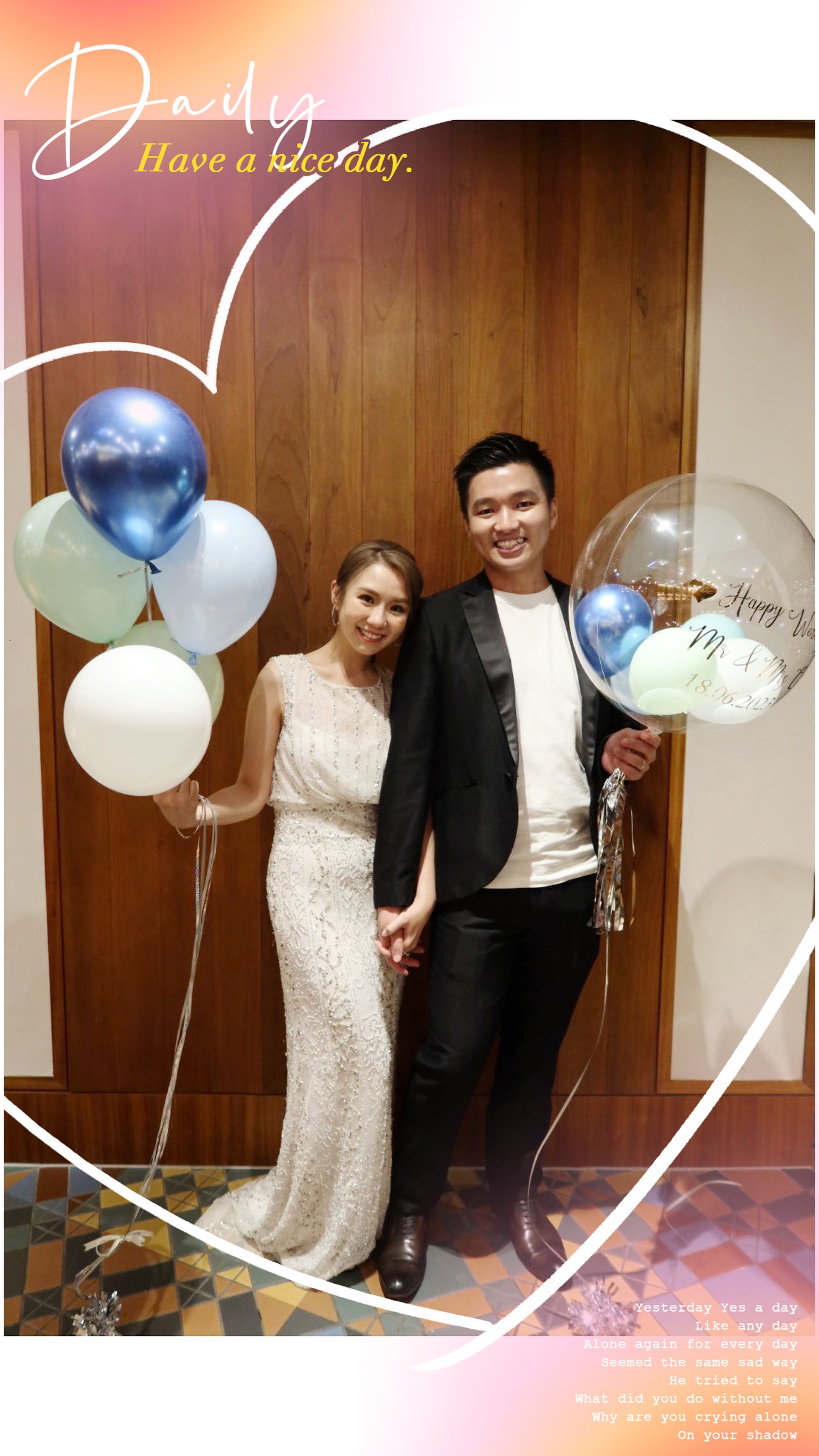 婚禮氣球串套裝 Wedding Balloon Bouquet Set