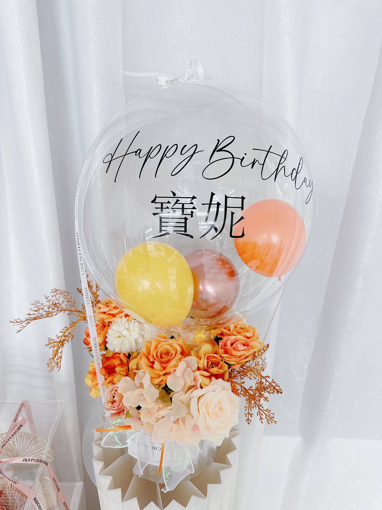 氣球絲花盒M Balloon Flower Box M