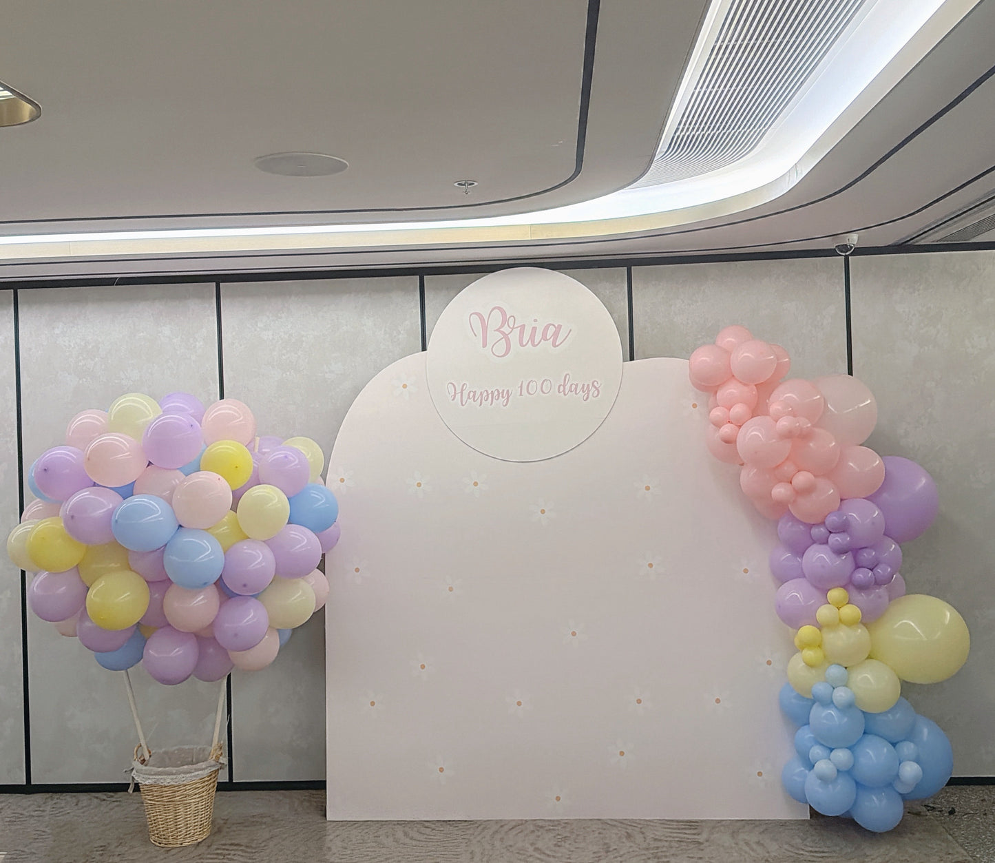 熱氣球百日宴氣球佈置 Hot Air Balloon 100 Days Balloon Deco