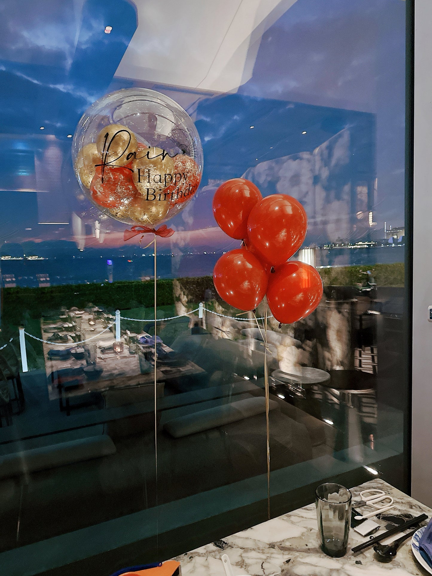 數字生日氣球串套裝 Birthday Balloon Bouquet Set