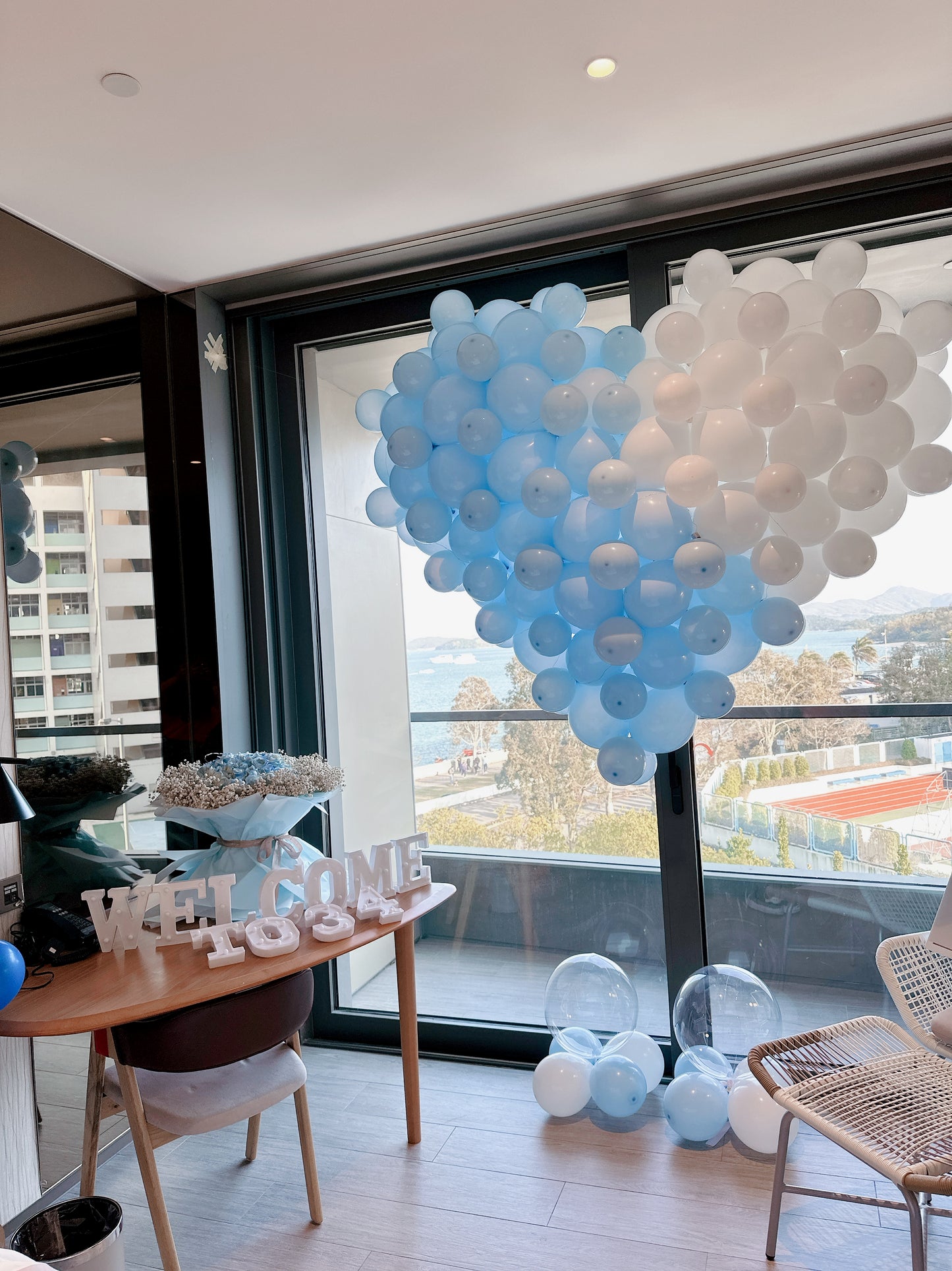 生日氣球酒店房佈置Birthday Hotel Balloon Deco