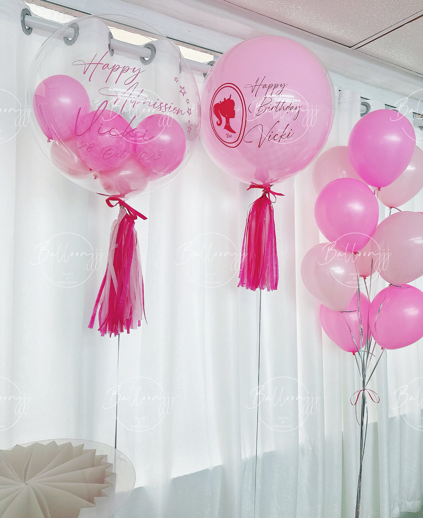 BARBIE主題畢業氣球串套裝Graduation Balloon Bouquet Set