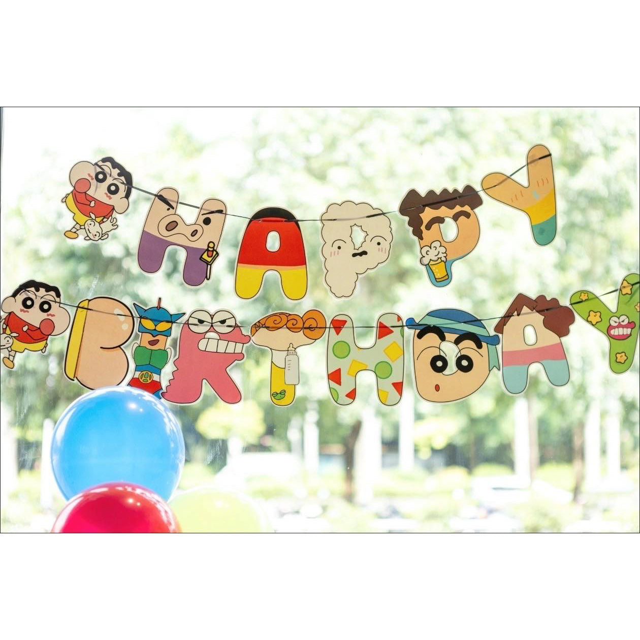 蠟筆小新生日氣球材料包 Balloon package