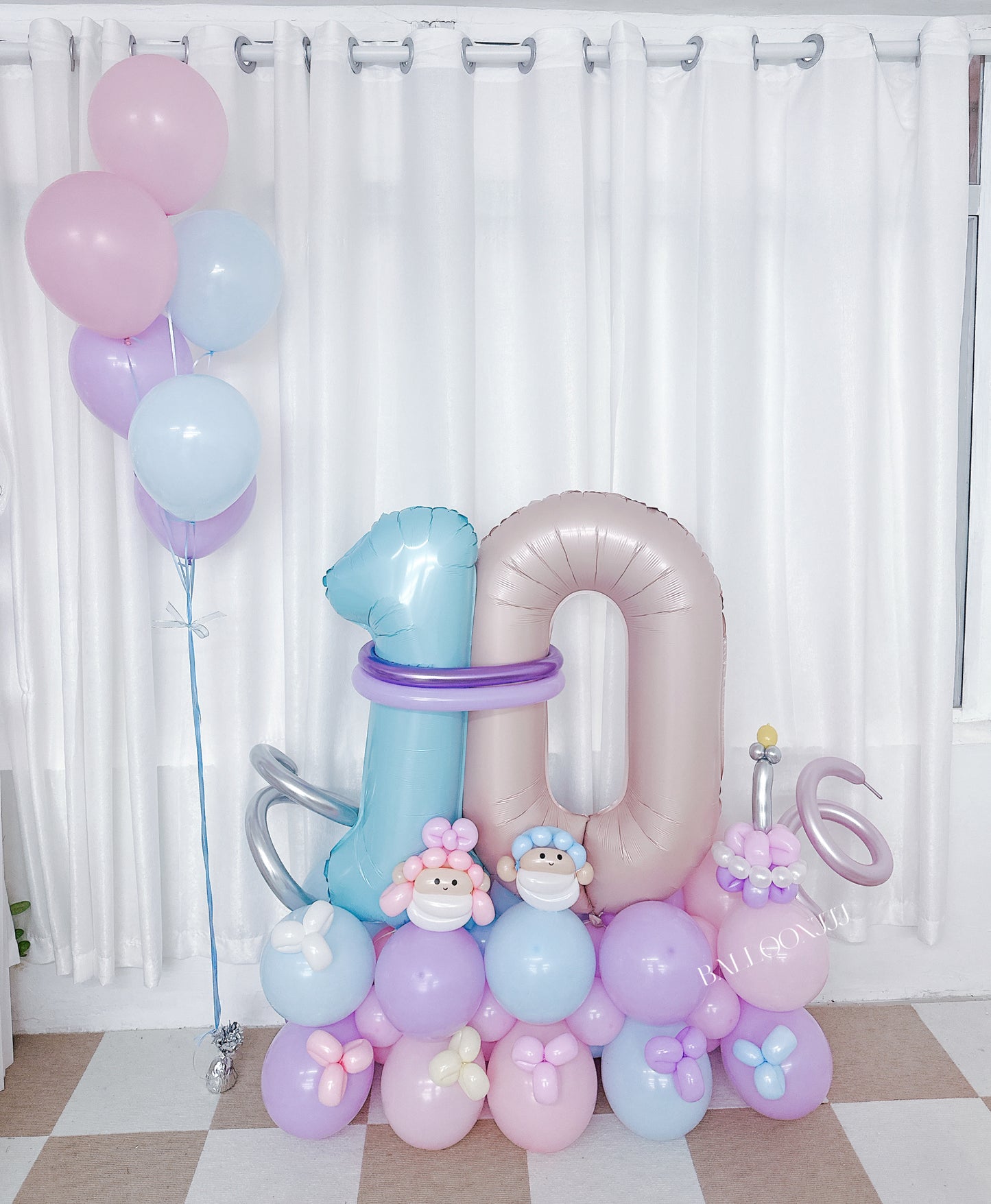 Little Twins Star生日公仔氣球座套裝 Little Twins Star Birthday Balloon Set